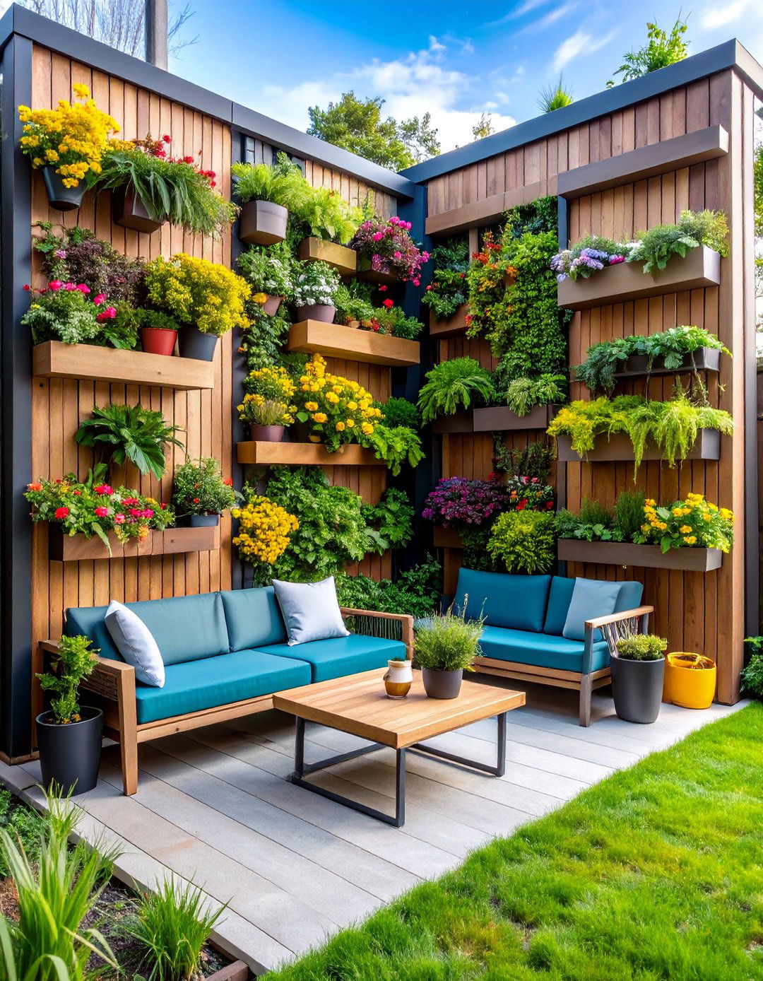 Vertical Garden Living Wall Nook - 25 Garden Nook Ideas