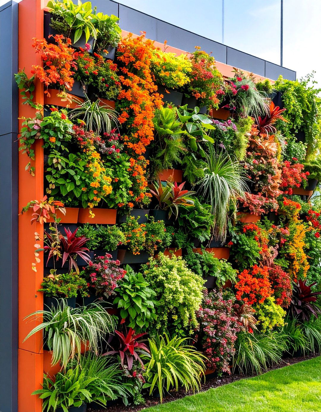 Vertical Garden Wall with Climbing Tropical Vines - 25 South Florida Landscaping Ideas