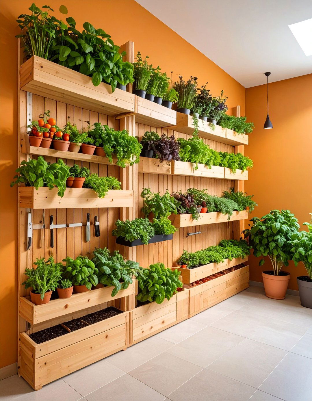 Vertical Herb Garden Corner - 25 Corner Garden Ideas