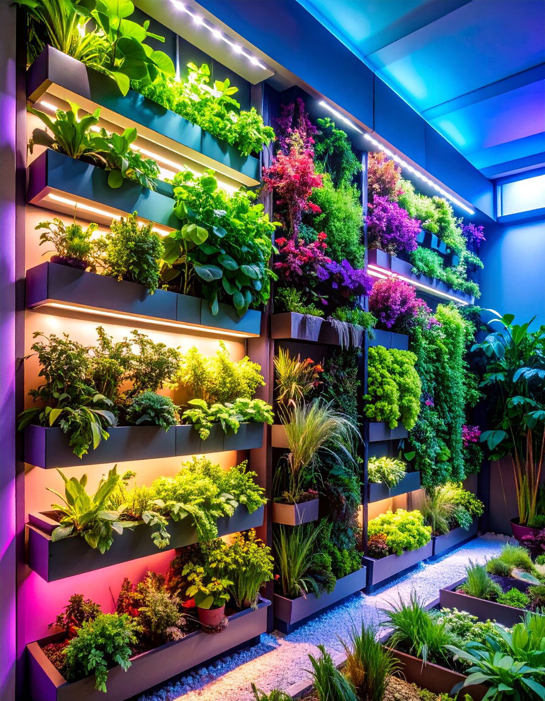 Vertical Living Wall Ecosystem - 25 Garden Decor Ideas
