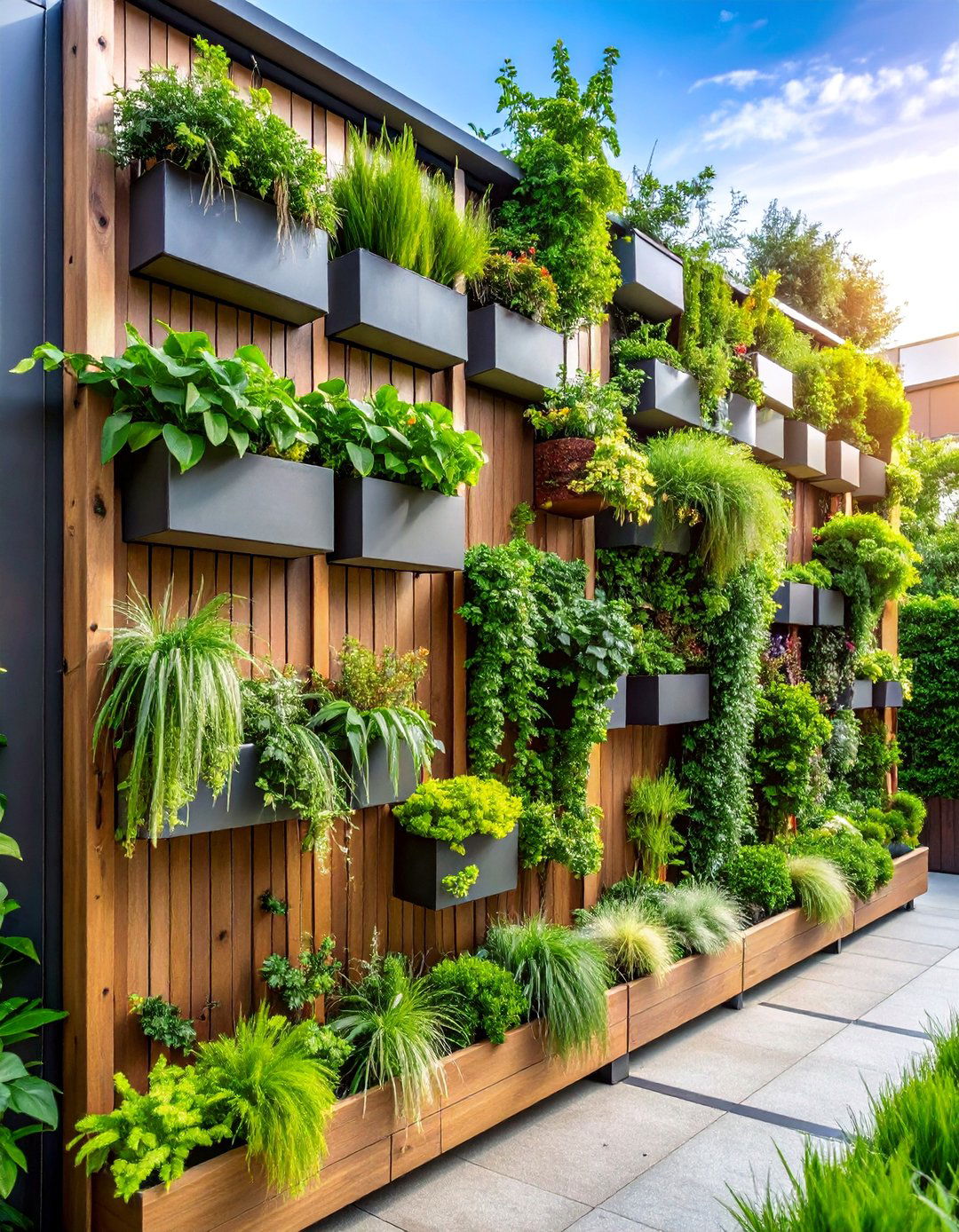 Vertical Living Wall Garden - 25 Garden Ideas