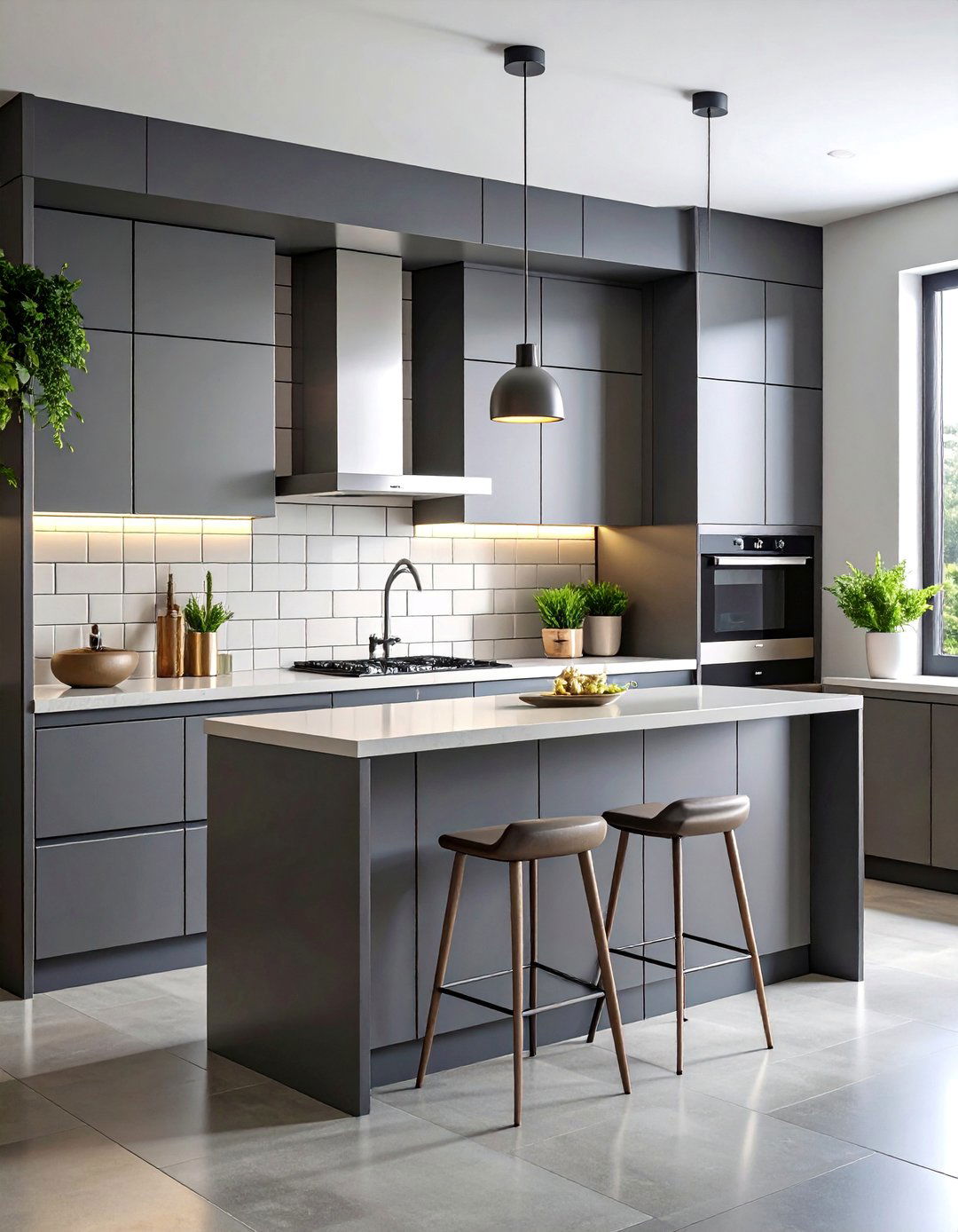 Vertical Stacked Subway Tile - 25 Kitchen Backsplash Ideas