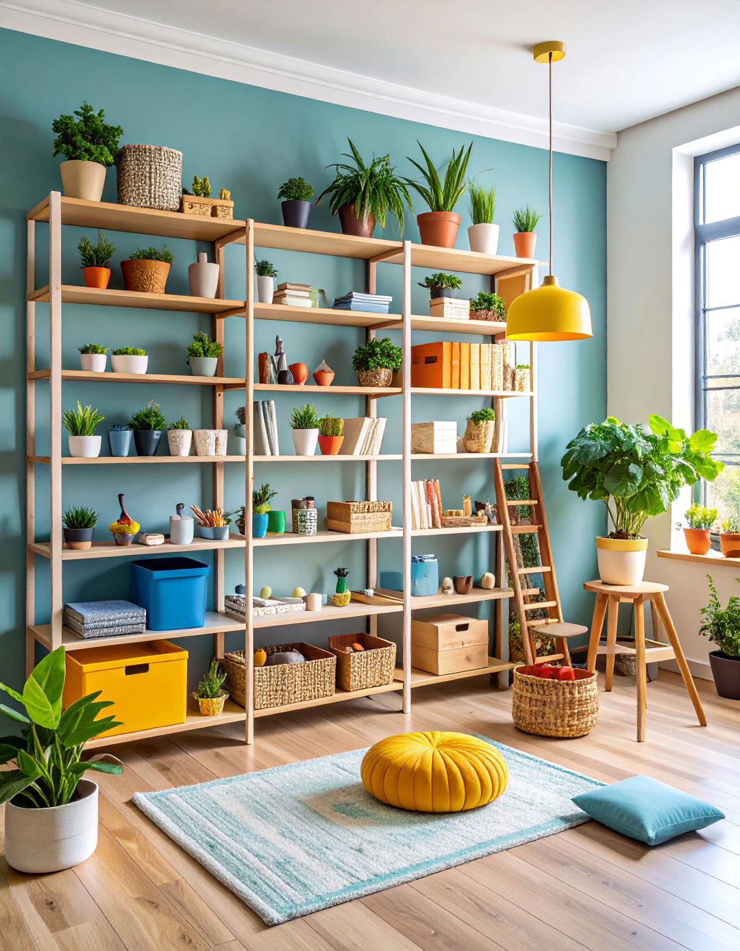 Vertical Storage Maximizer - 25 Small Craft Room Ideas