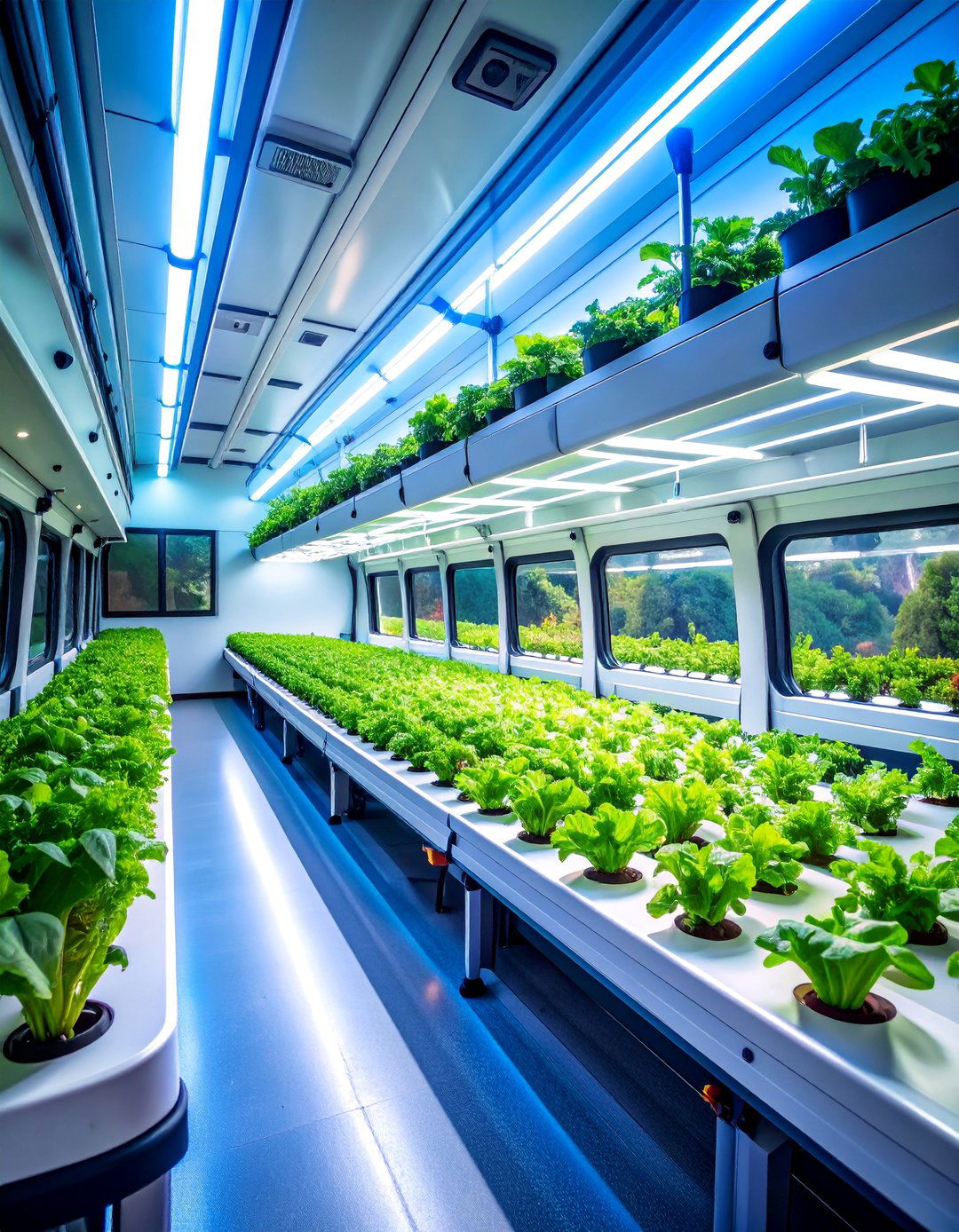 Vertical Tower School Bus Greenhouse - 25 School Bus Greenhouse Ideas