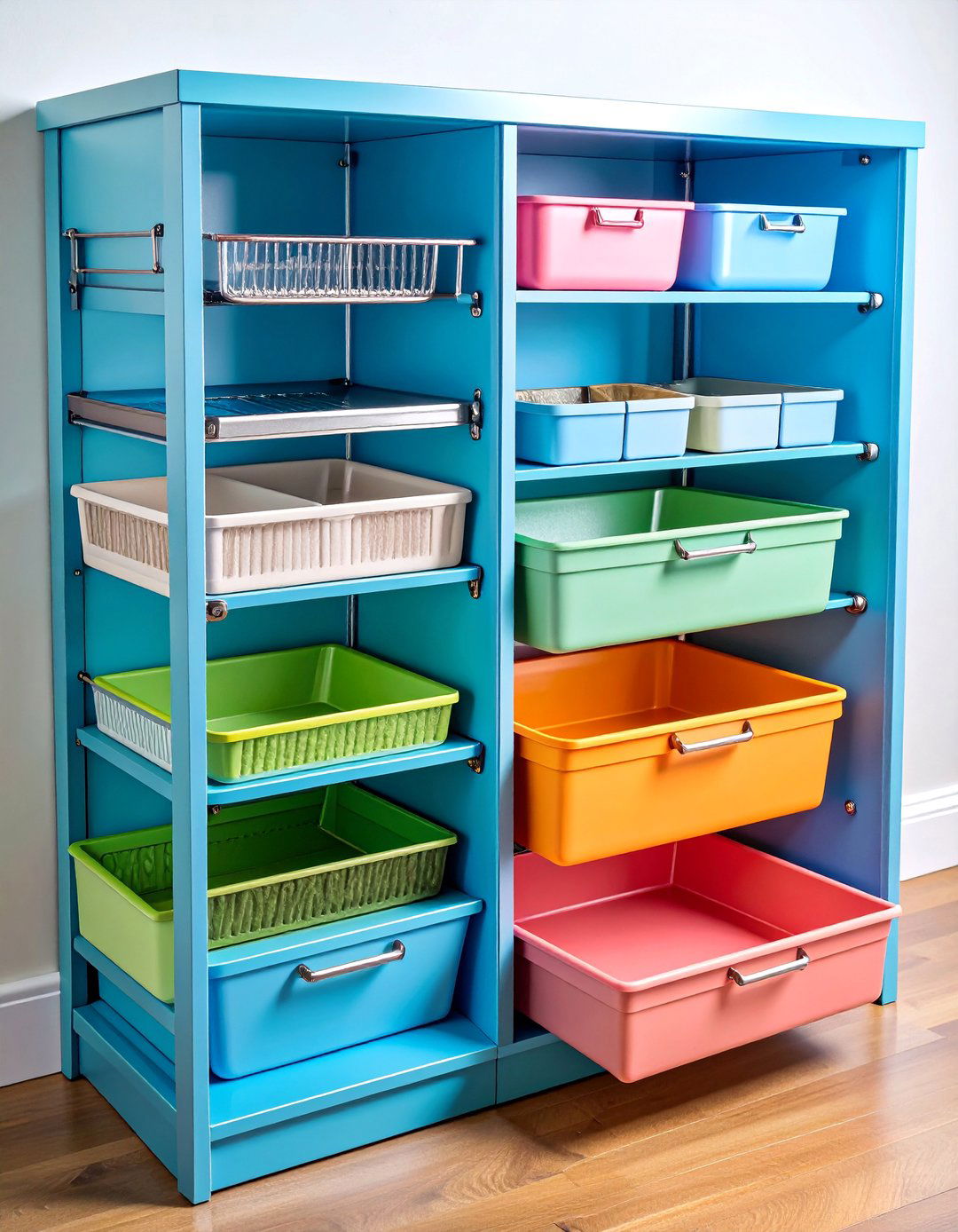 Vertical Tray Divider Cabinet for Bakeware Organization - 25 cabinet storage ideas