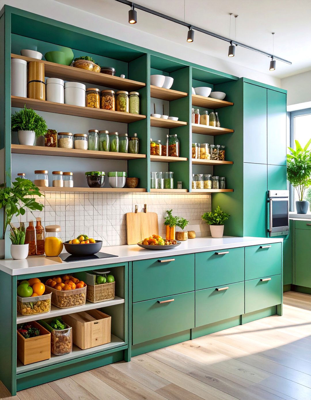 Vertical Wall Mounted Kitchen Pantry - 25 Storage Ideas