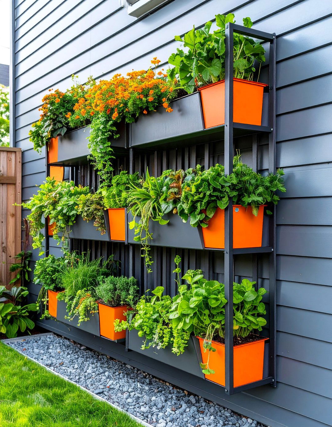 Vertical Wall Mounted Outdoor Plant Stand - 25 Outdoor Plant Stand Ideas
