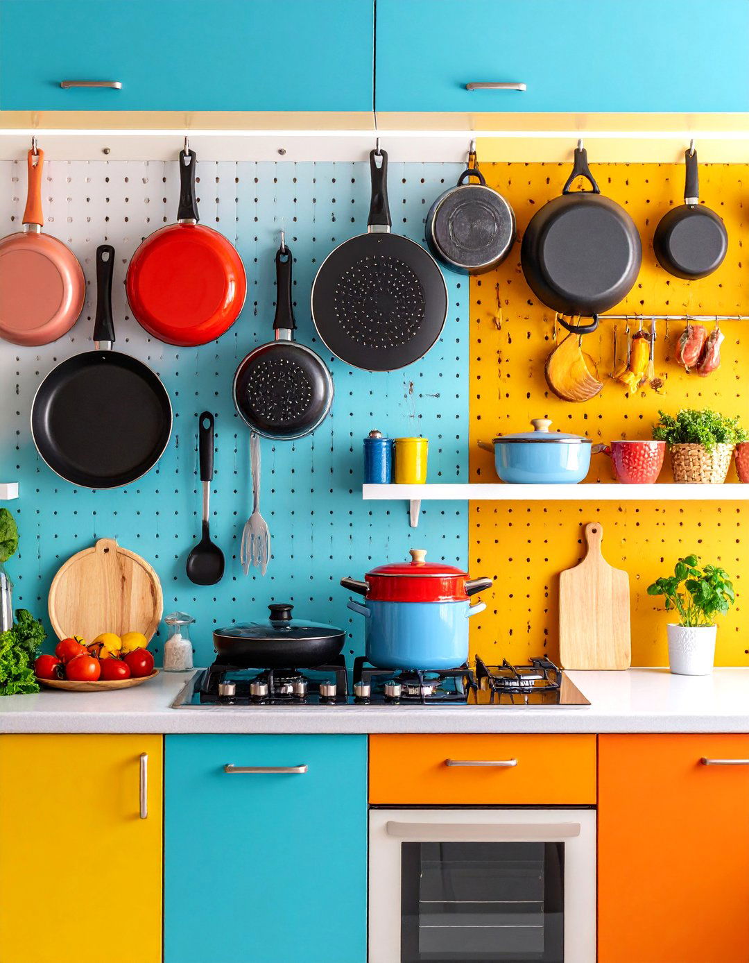 Vertical Wall Storage Kitchen Design - 25 Small Kitchen Ideas on a Budget