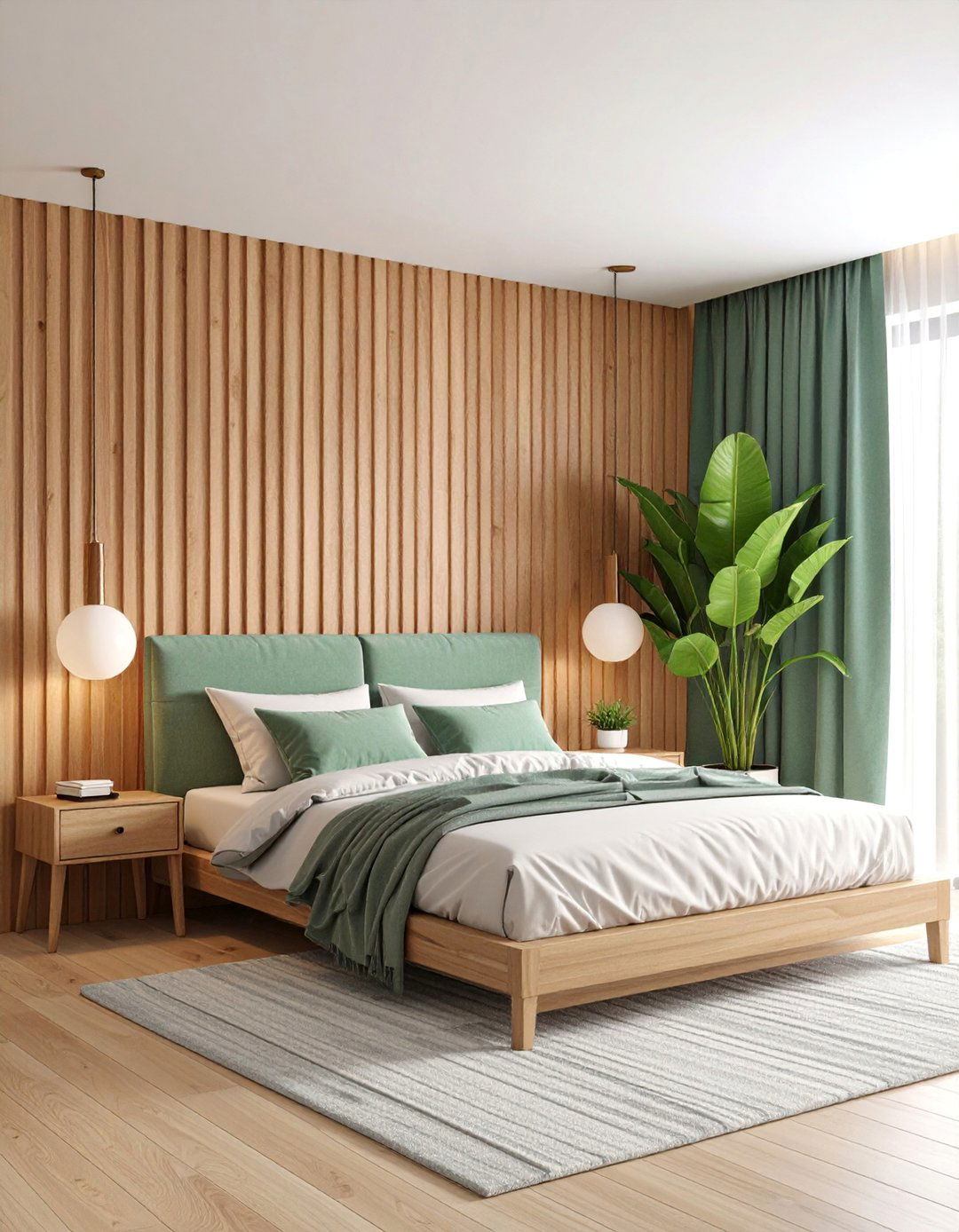 Vertical Wood Slat Accent Wall - 25 Wood Trim Accent Wall Ideas