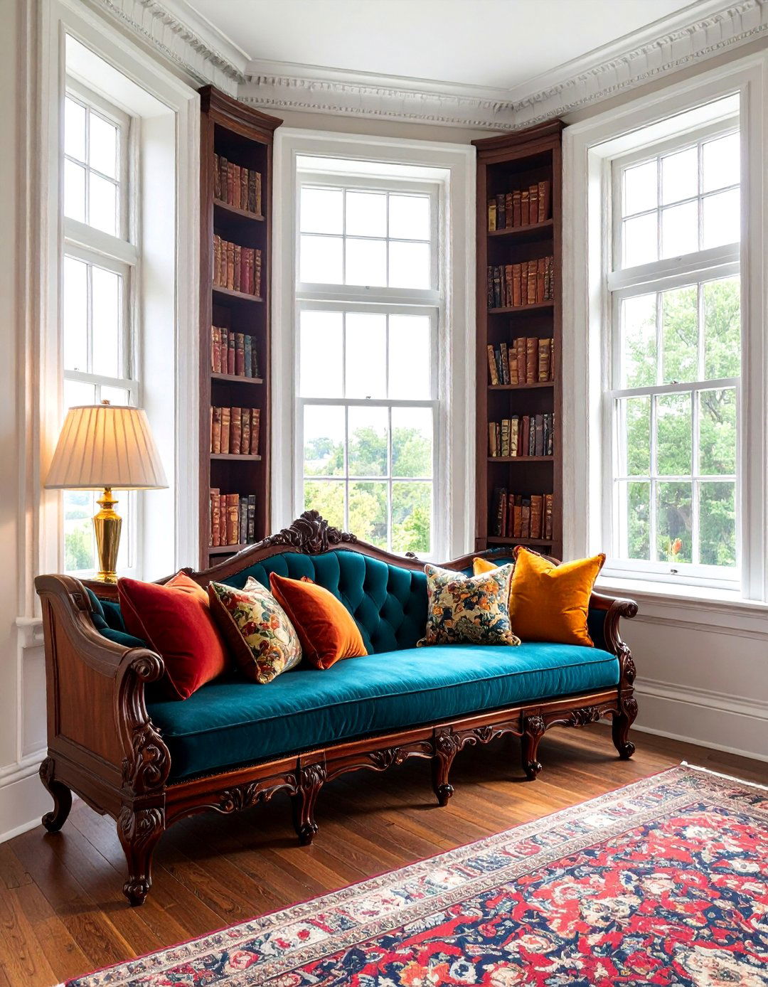 Victorian Bay Window with Built In Reading Nook - 25 Bay Window Ideas