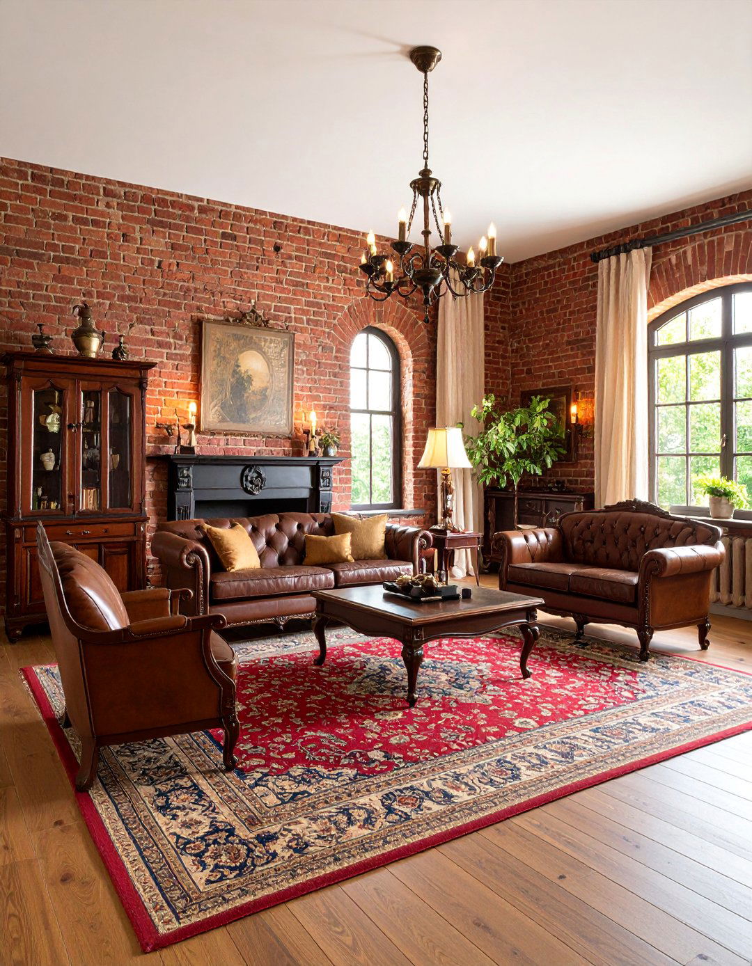 Victorian Brick Wall Design - 25 Brick Accent Wall Ideas