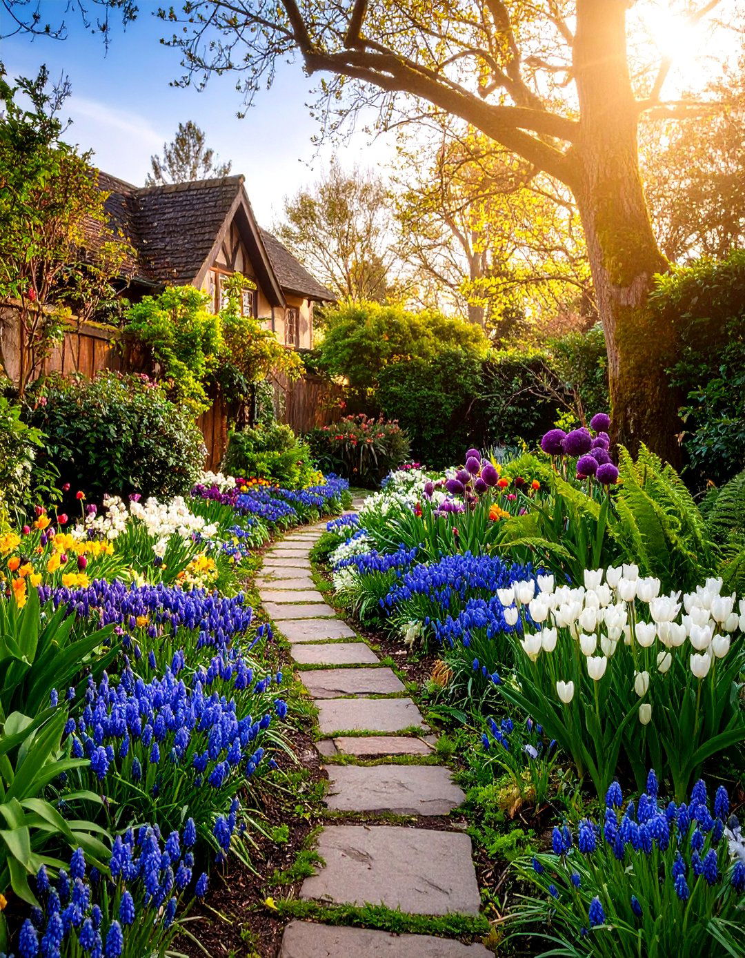 Victorian Bulb Naturalization Garden - 25 Victorian Front Garden Ideas