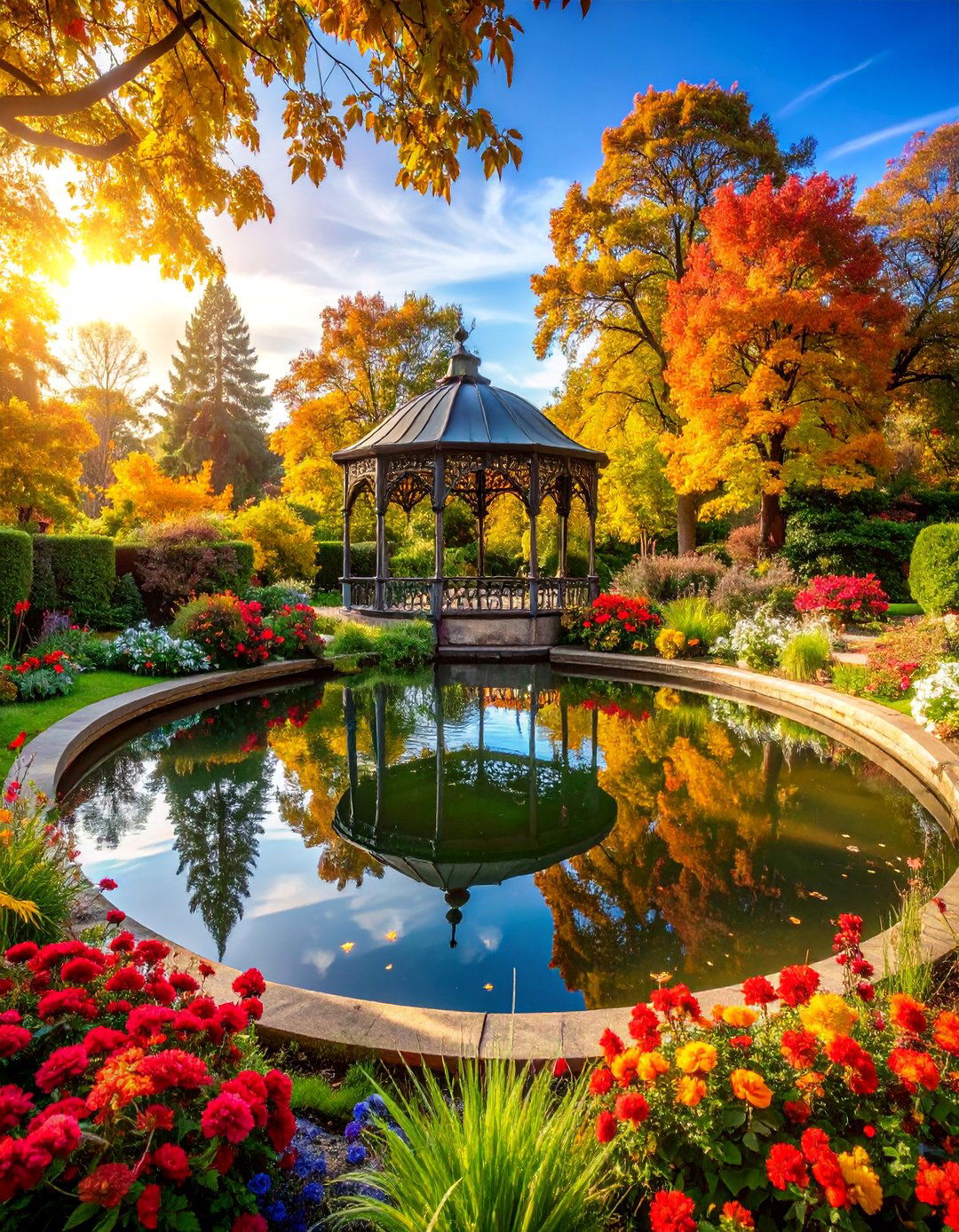 Victorian Cast Iron Style Pond - 25 Raised Garden Pond Ideas