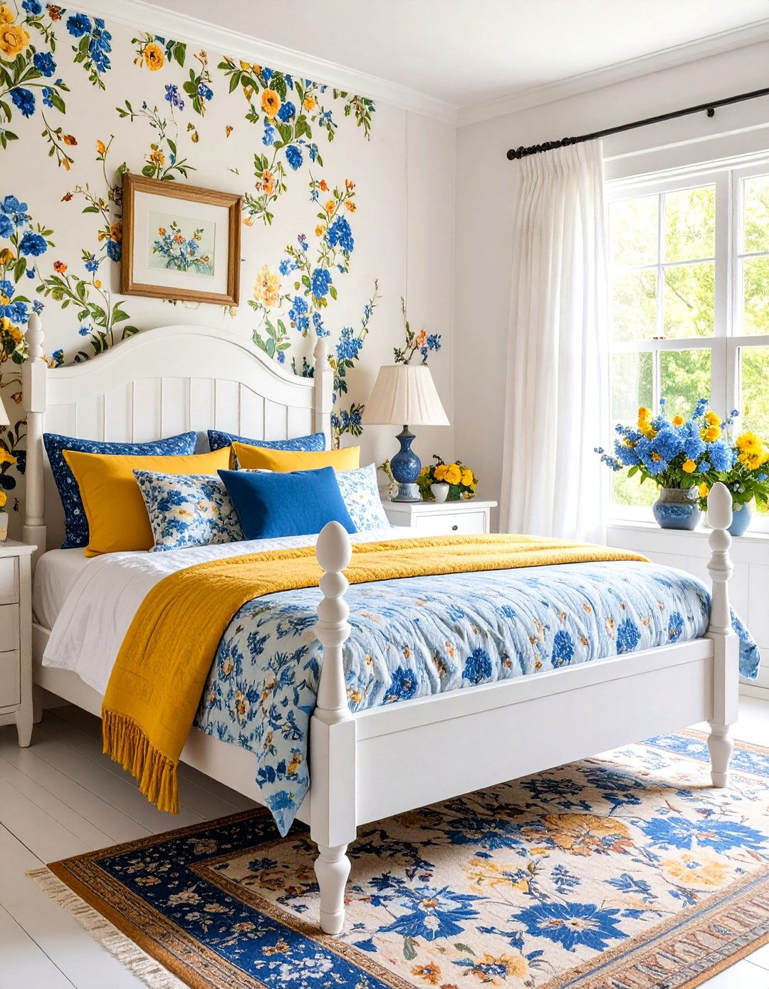Victorian Cottage Bedroom with Floral Chintz - 25 Victorian Bedroom Ideas