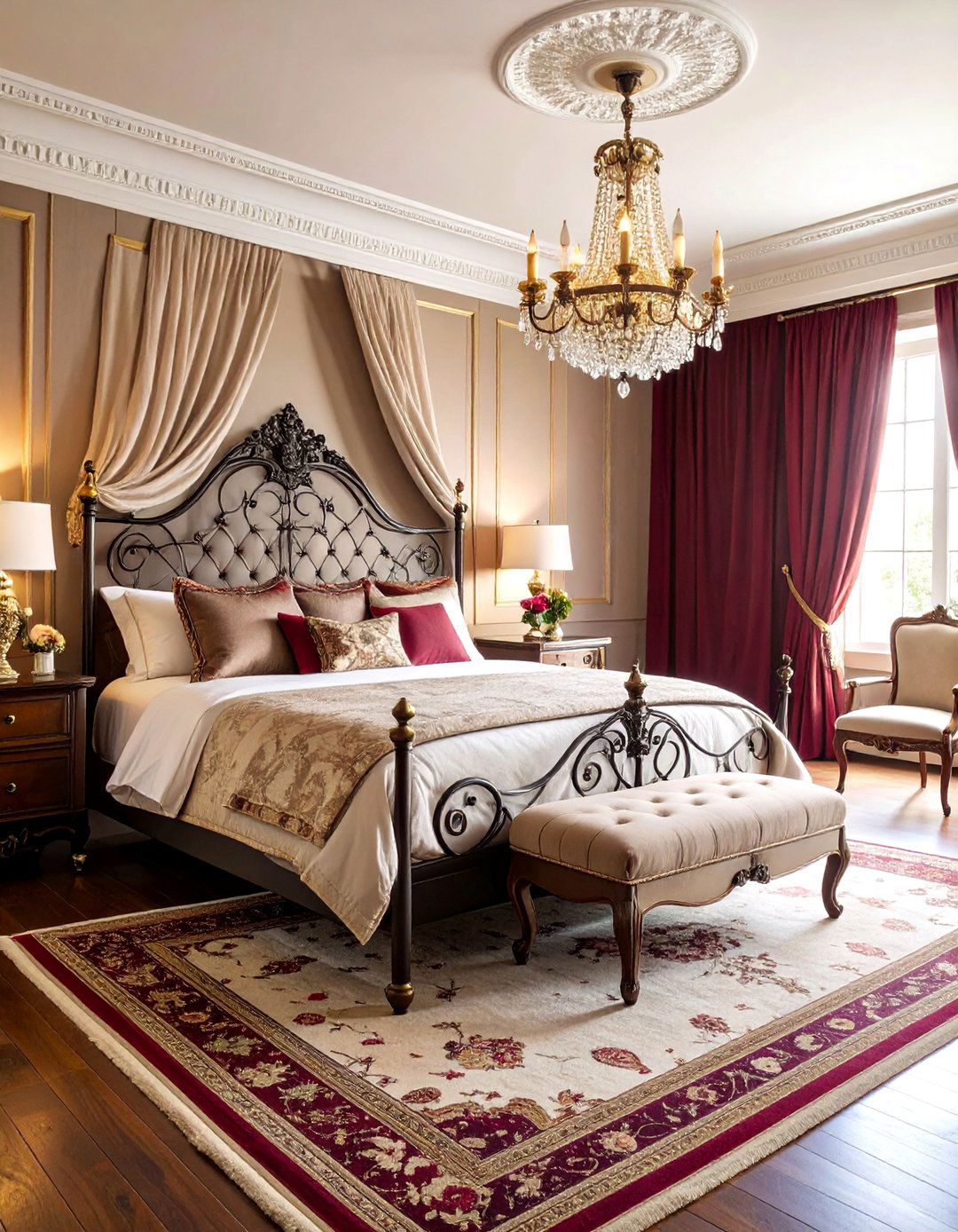 Victorian Cottage Bedroom with Ornate Details - 25 Cottage Bedroom Ideas