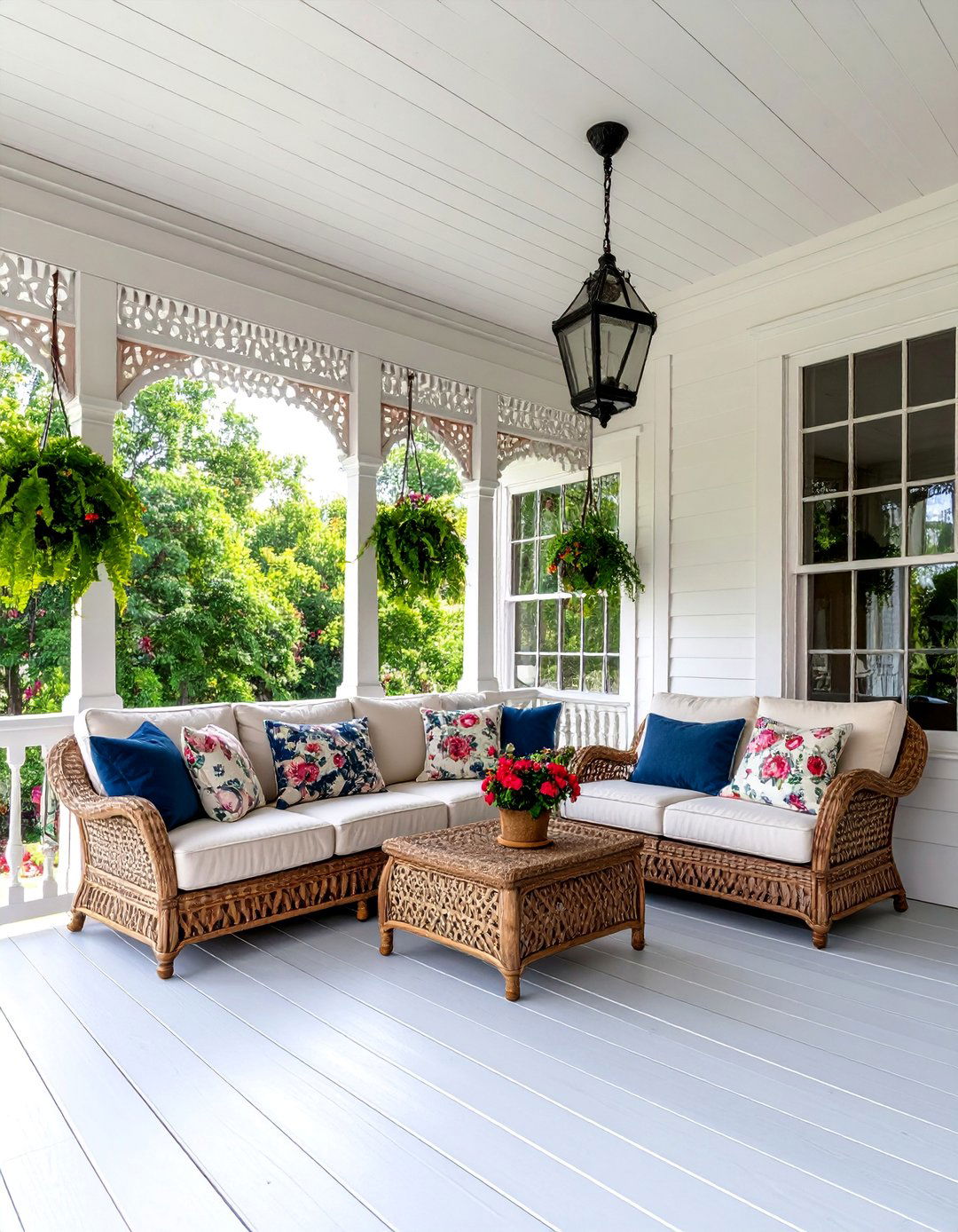 Victorian Covered Porch with Ornate Details - 25 Covered Porch Ideas