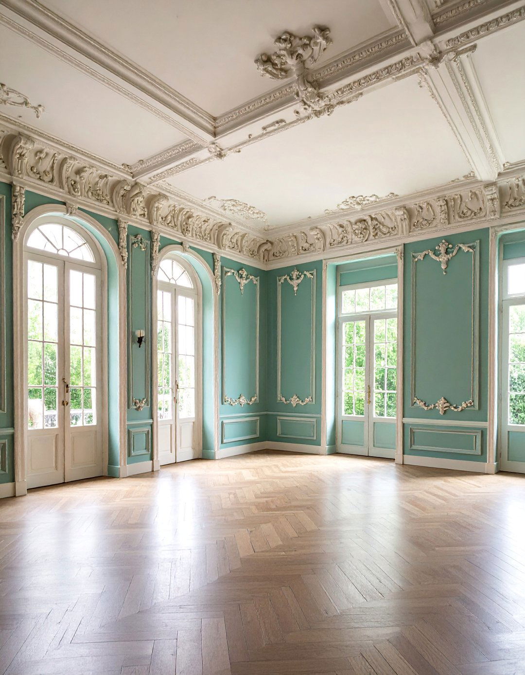 Victorian Crown Molding with Ornate Carved Details - 25 Crown Molding Ideas