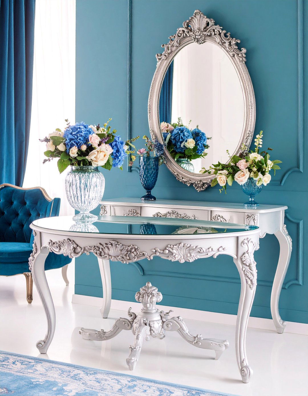 Victorian Entryway Table with Ornate Details - 25 entryway table decor ideas