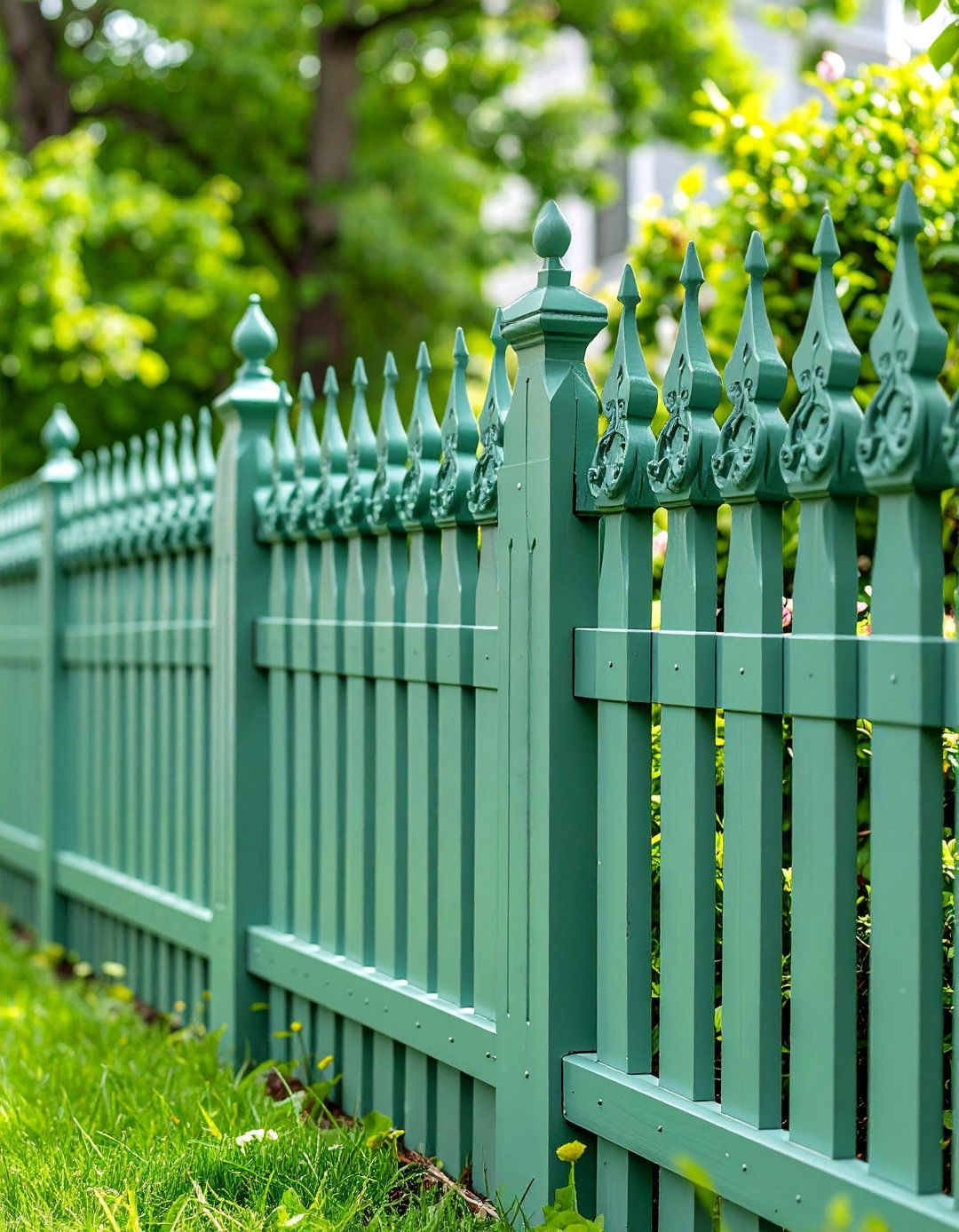 Victorian Era Sage Green Heritage - 25 Fence Painting Ideas