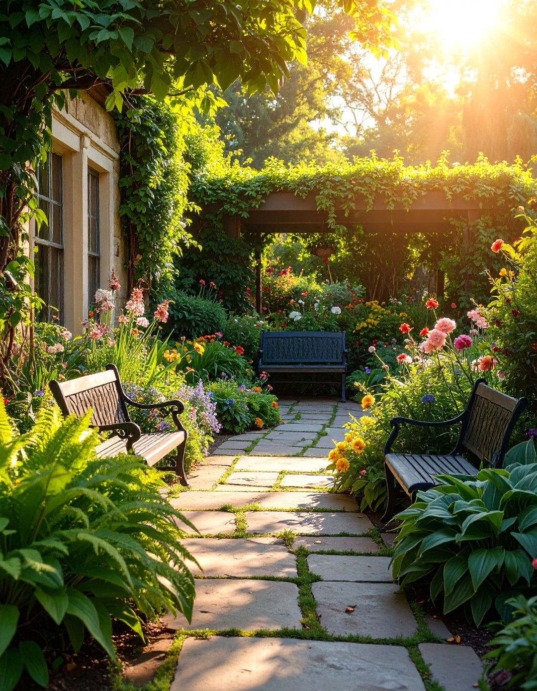 Victorian Fern and Shade Garden Sanctuary - 25 Victorian Front Garden Ideas