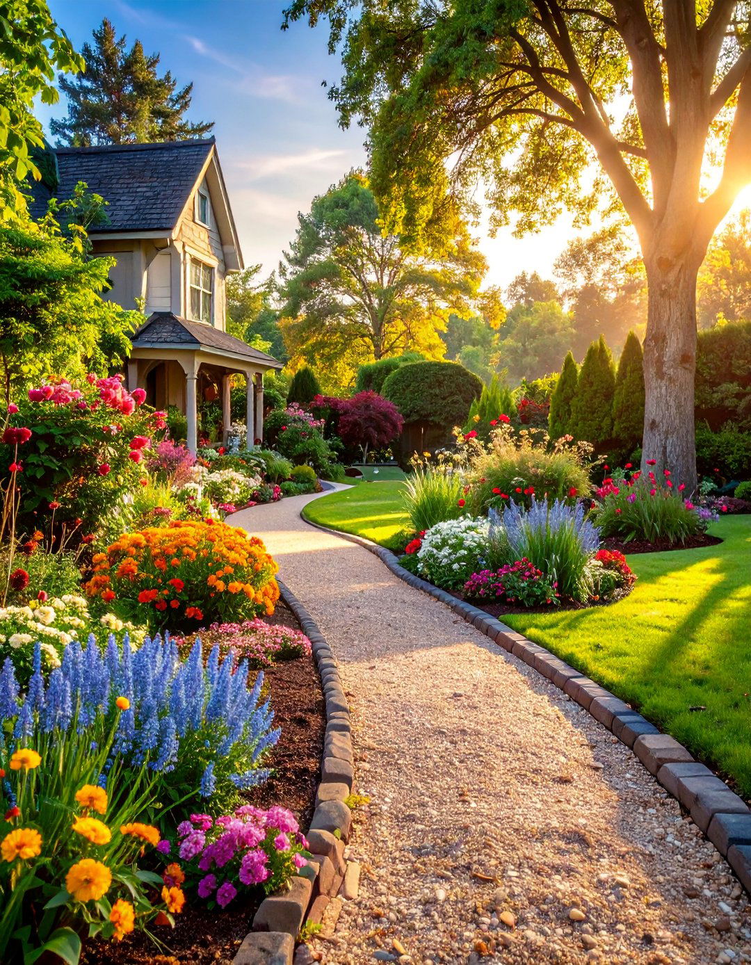 Victorian Garden Border with Period Appropriate Materials - 25 Front Yard Landscaping Ideas With Rocks and Mulch