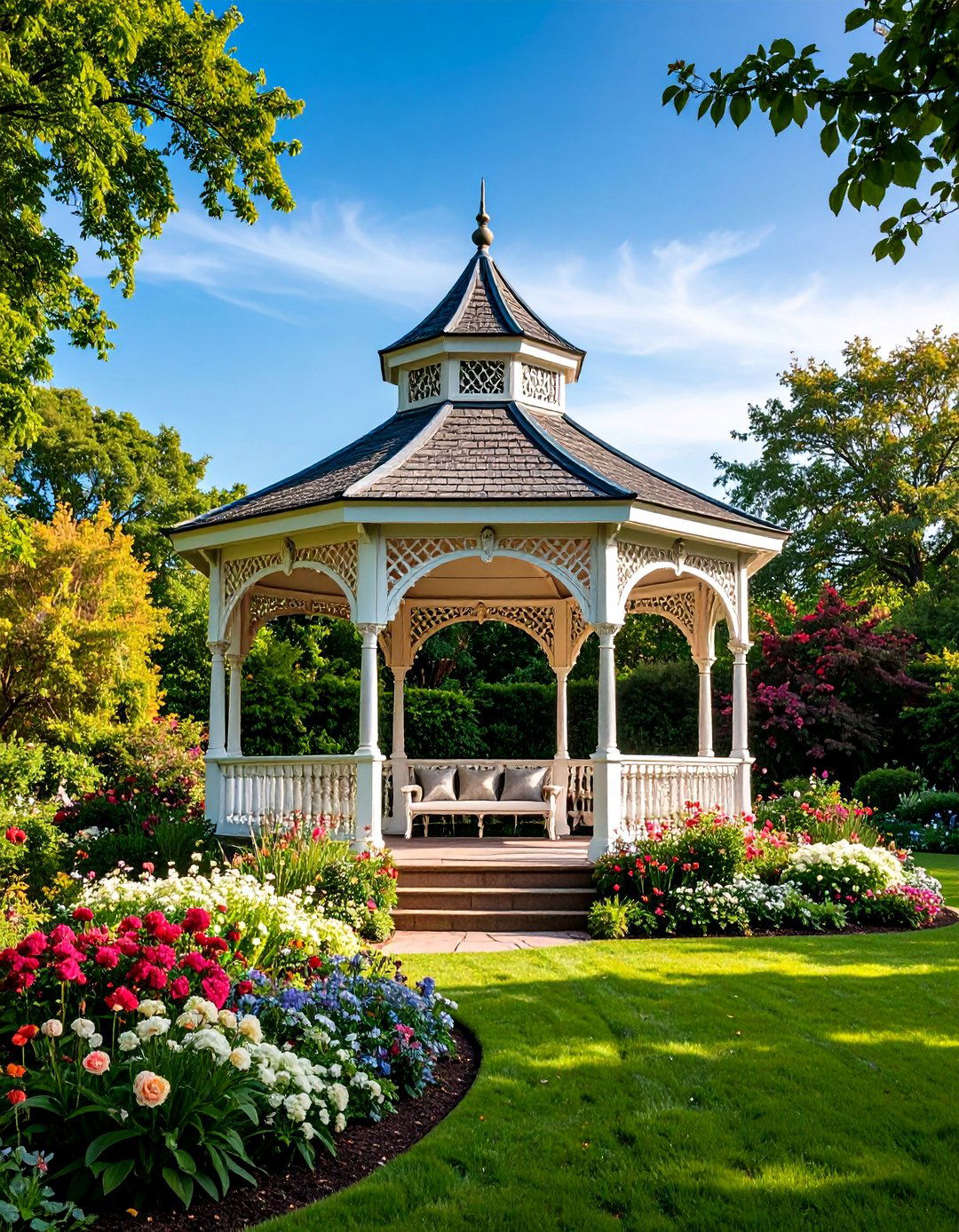 Victorian Garden Gazebo - 25 Outdoor Living Space Ideas