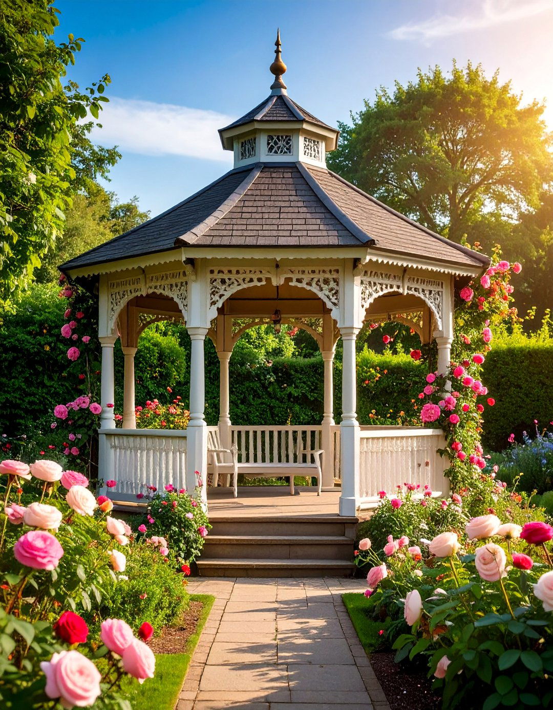 Victorian Gingerbread Cottage Gazebo - 25 Backyard Gazebo Ideas