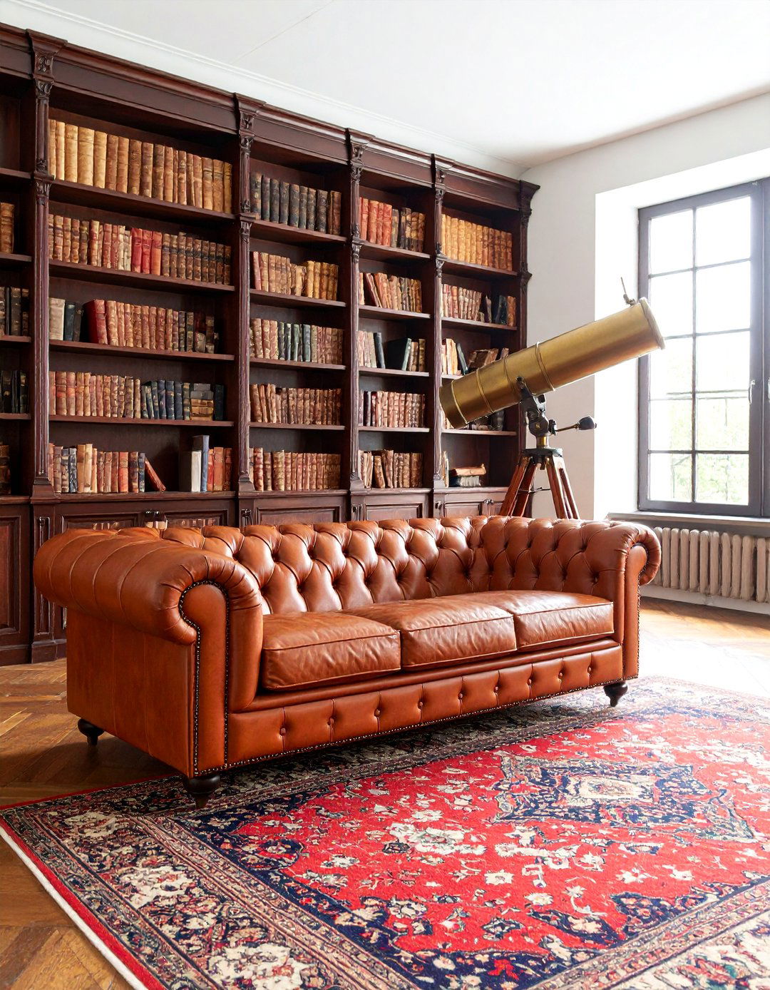 Victorian Library Steampunk Living Room - 25 Steampunk Living Room Ideas