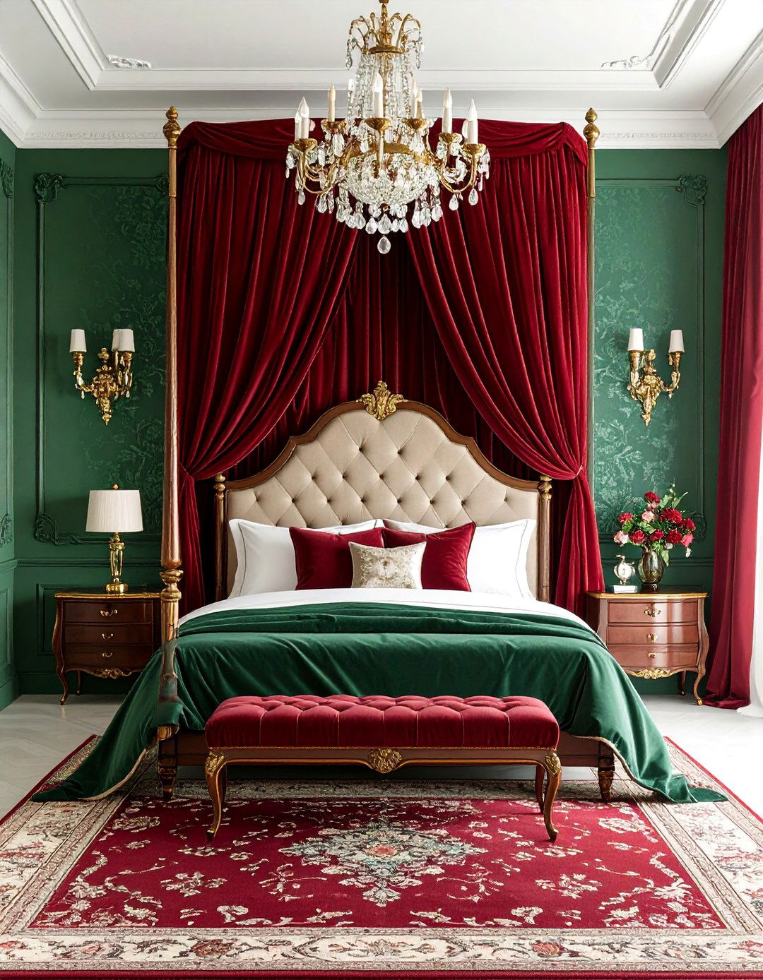 Victorian Master Bedroom with Canopy Bed - 25 Victorian Bedroom Ideas