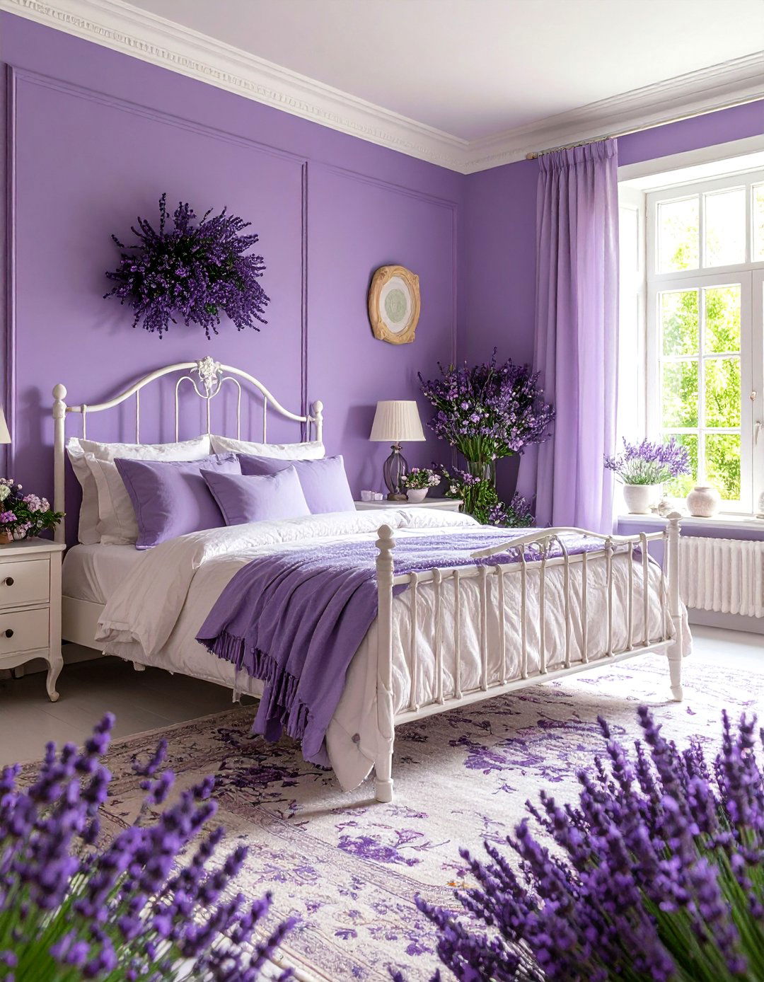 Victorian Mauve and Cream Gentle Bedroom - 25 Victorian Bedroom Ideas