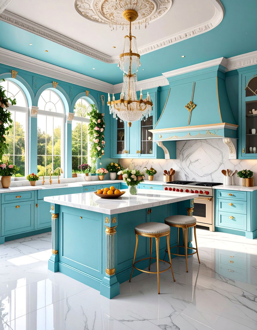 Victorian Ornate Pavilion with Elegant Cooking Space - 25 Outdoor Kitchen with a Gazebo Ideas