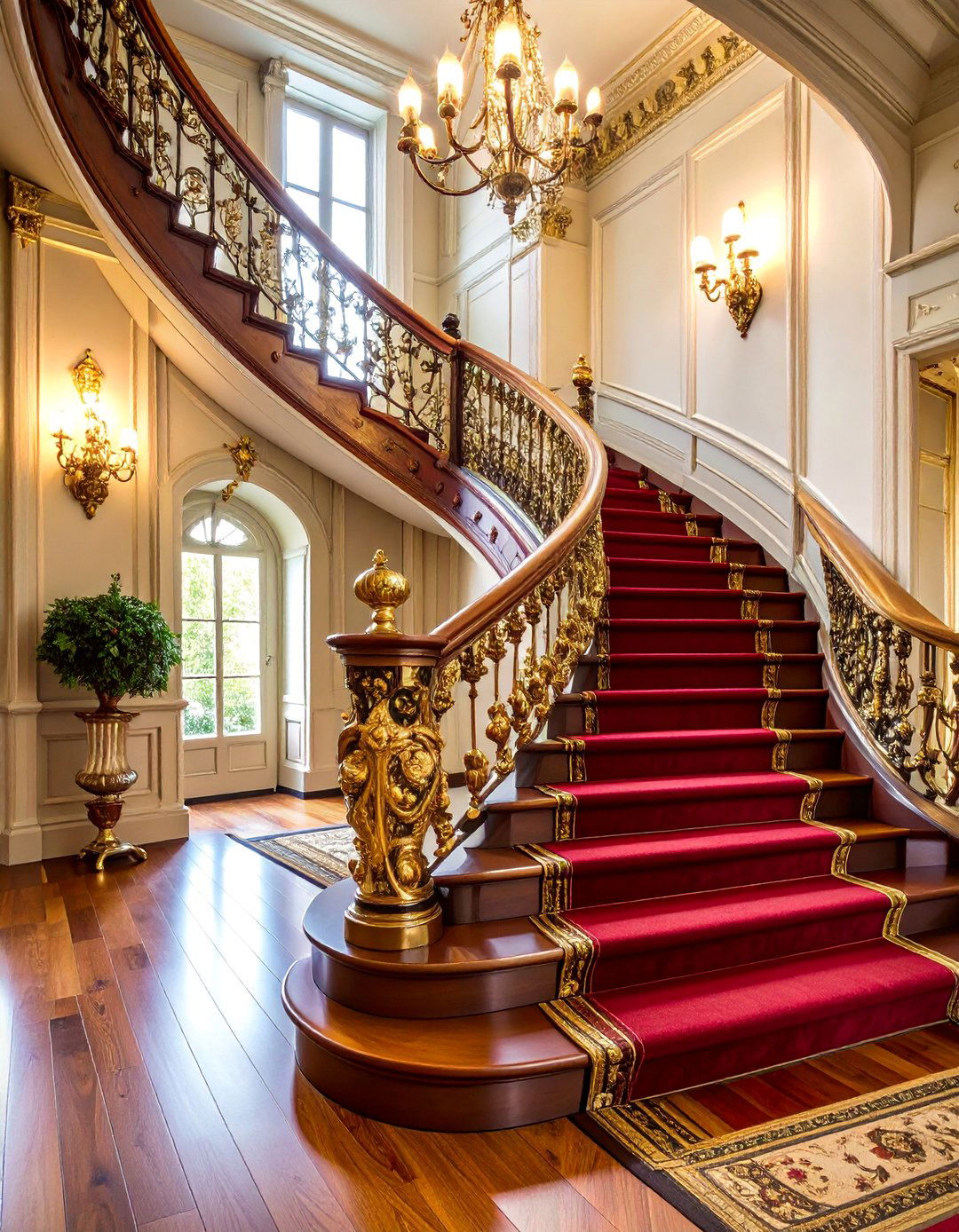 Victorian Ornate Scrollwork - 25 Stair Riser Ideas