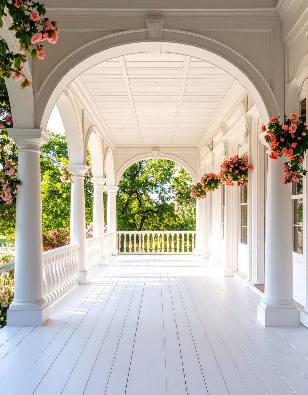 Victorian Porch with Arched Openings and Doorways - 25 Victorian Porch Ideas