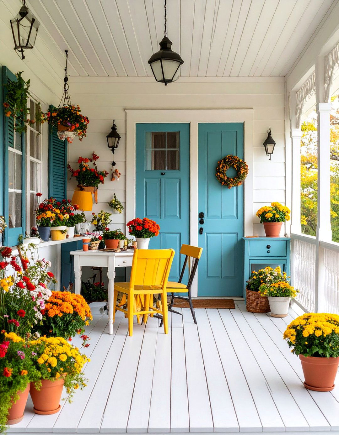Victorian Porch with Workshop and Craft Area - 25 Victorian Porch Ideas