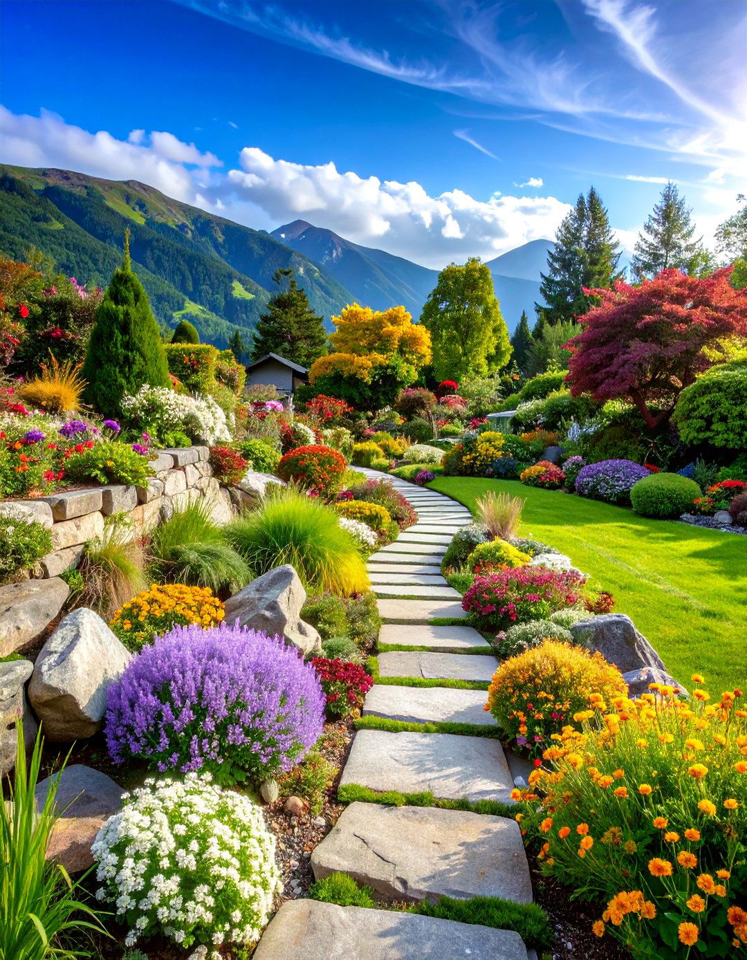 Victorian Rockery and Alpine Garden - 25 Victorian Front Garden Ideas