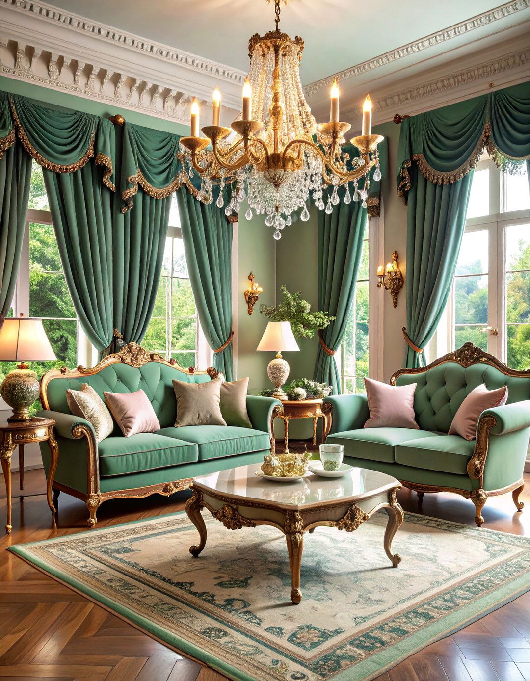 Victorian Romance Living Room with Ornate Details - 25 Shabby-chic Style Living Room Ideas