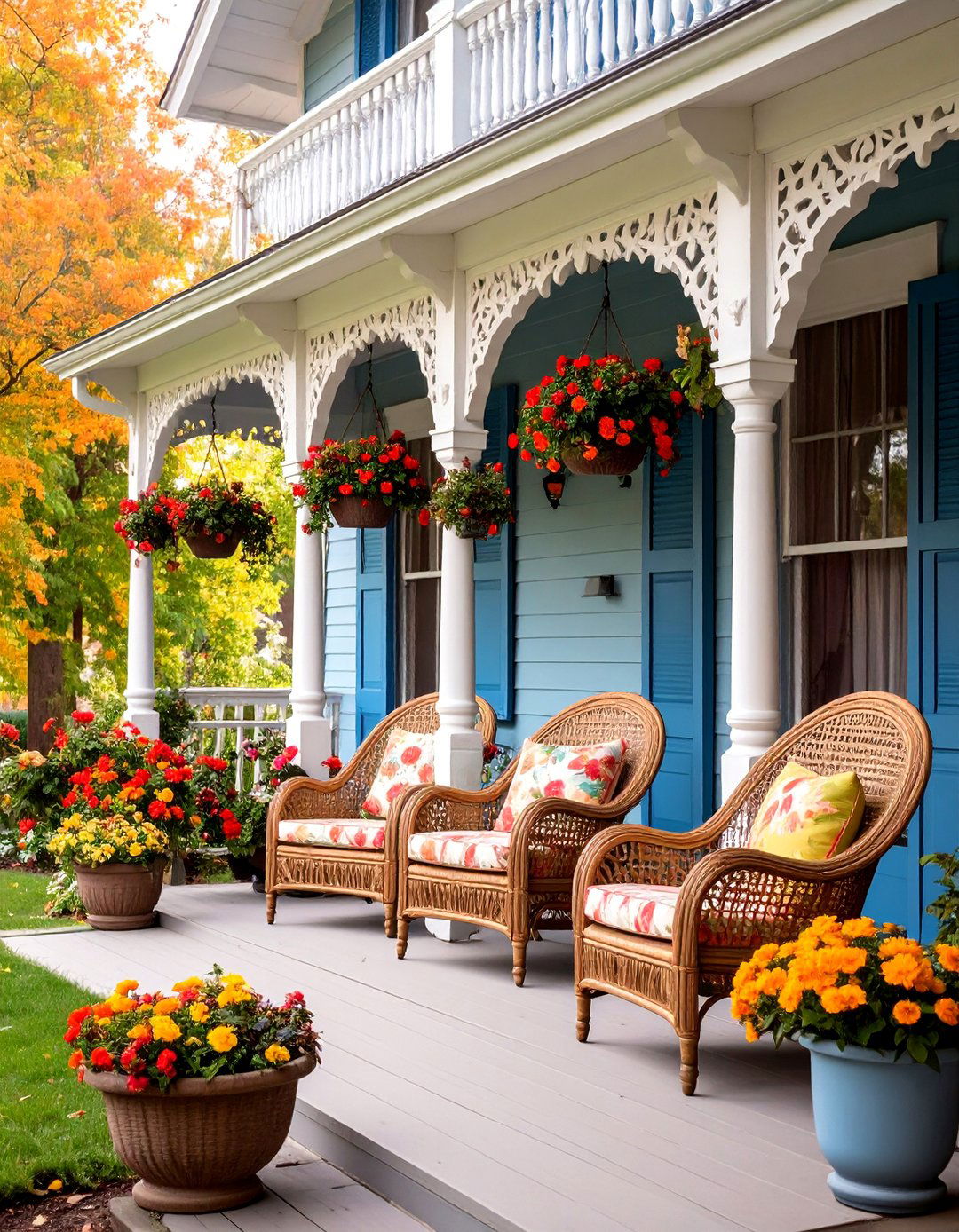 Victorian Side Porch with Ornate Details - 25 Side Porch Ideas