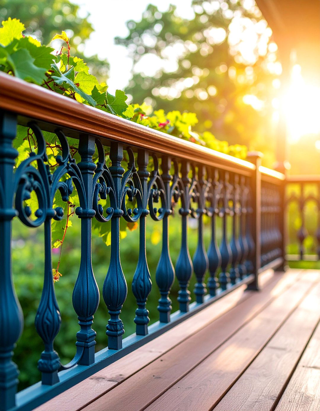 Victorian Style Cast Iron Deck Railing - 25 Metal Deck Railing Ideas