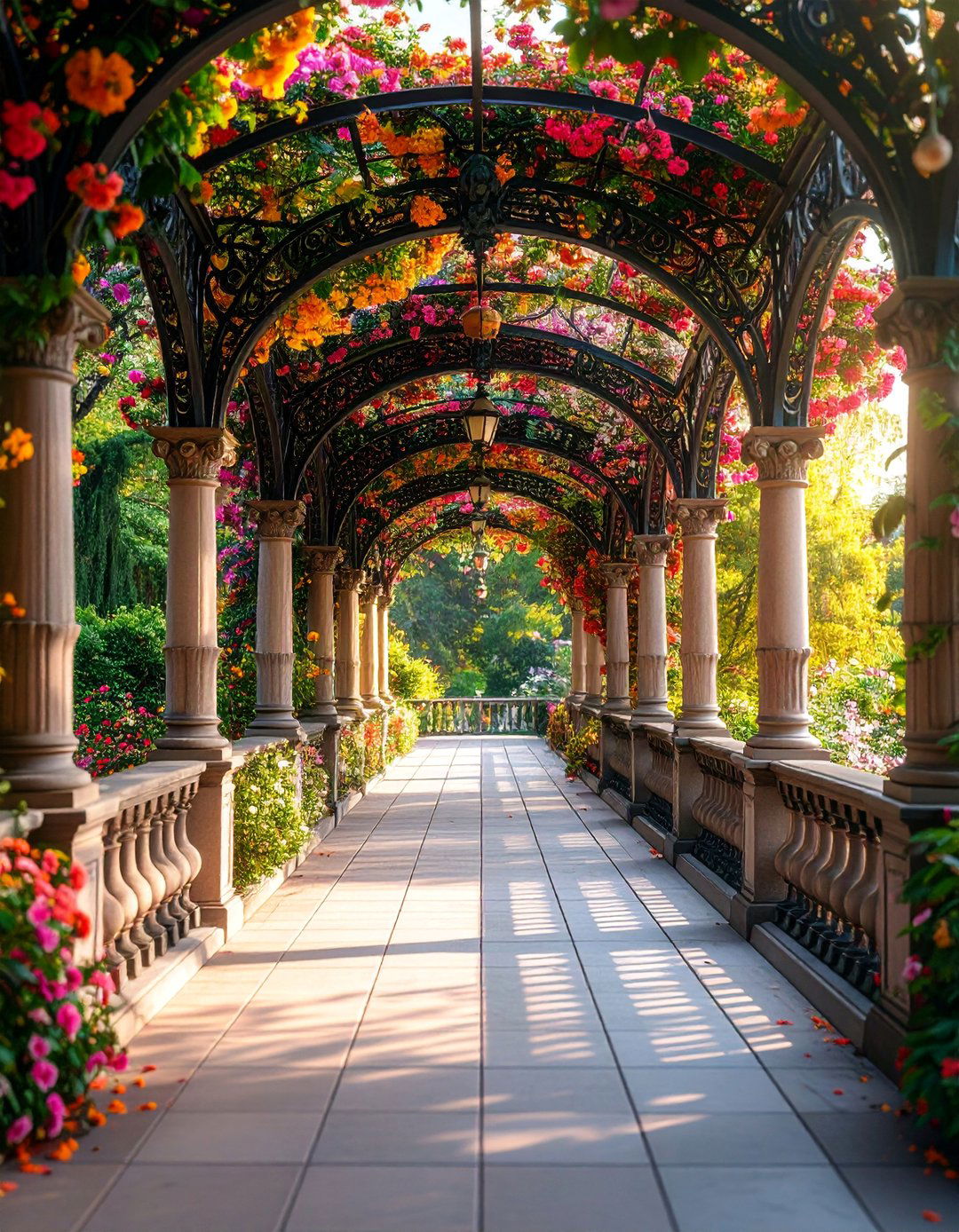 Victorian Style Ornate Bridge Walkway - 25 Elevated Walkway Ideas