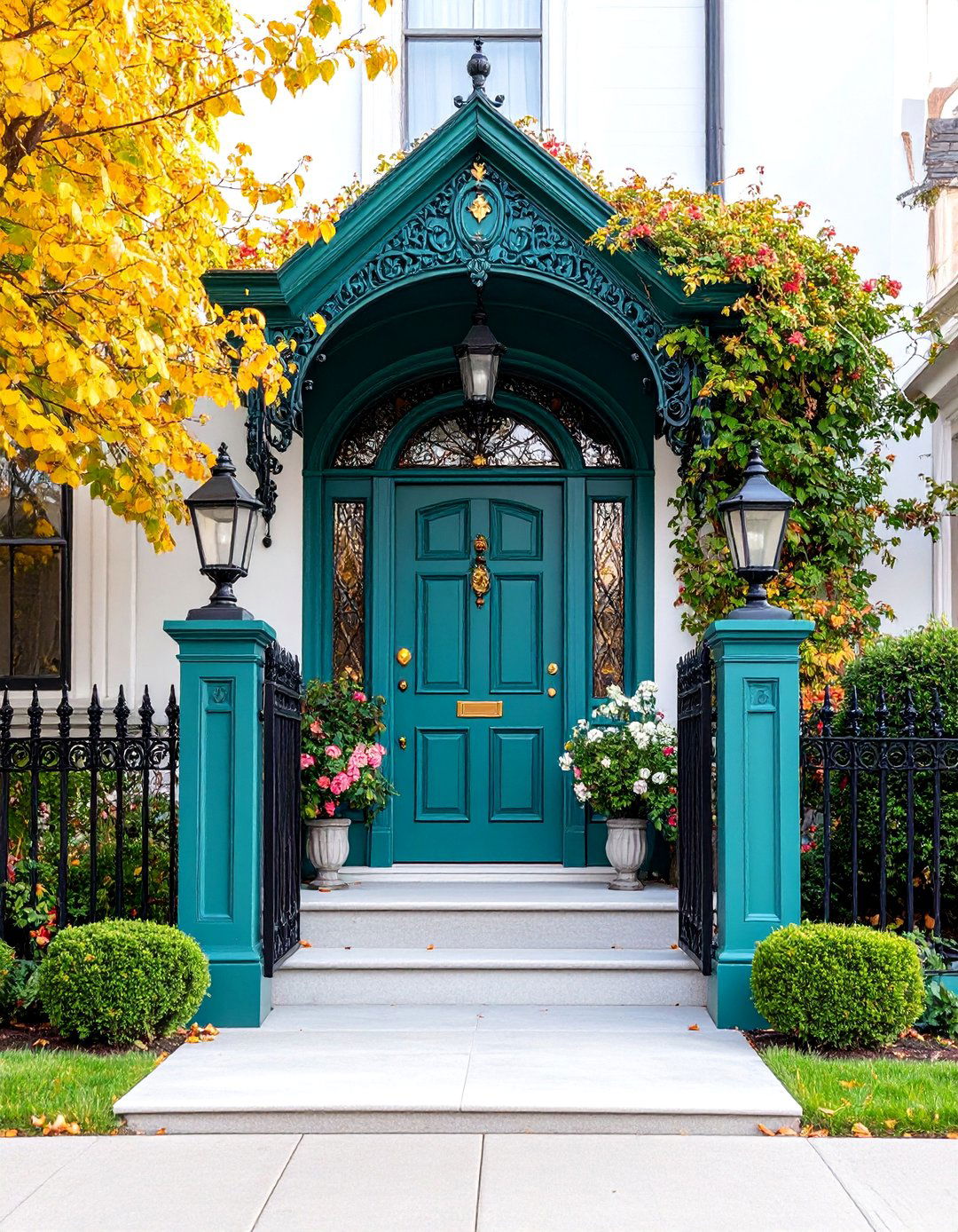 Victorian Style Ornate Entrance Design - 25 driveway entrance ideas