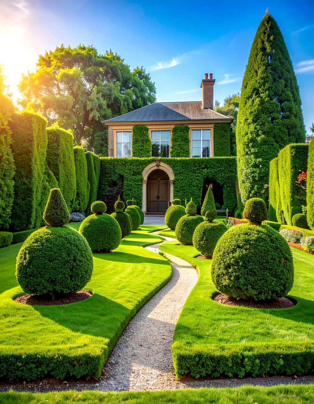 Victorian Topiary and Sculpted Garden - 25 Victorian Front Garden Ideas