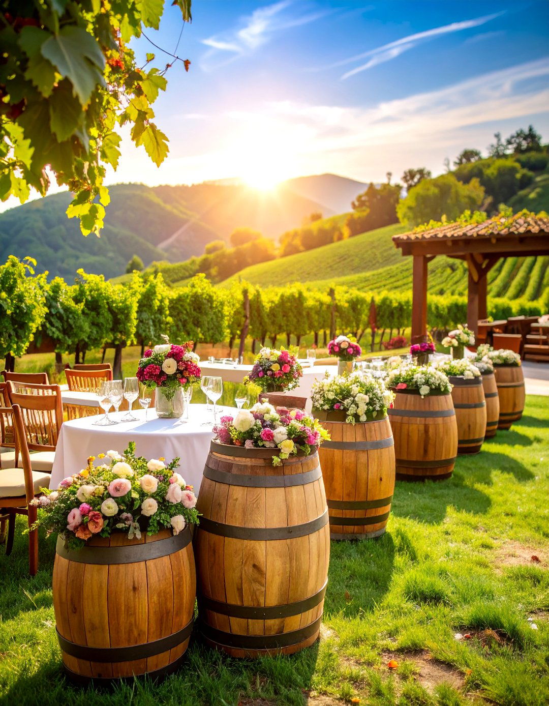 Vineyard Wedding Ceremony with Wine Country Elegance - 25 Wedding Ceremony Ideas