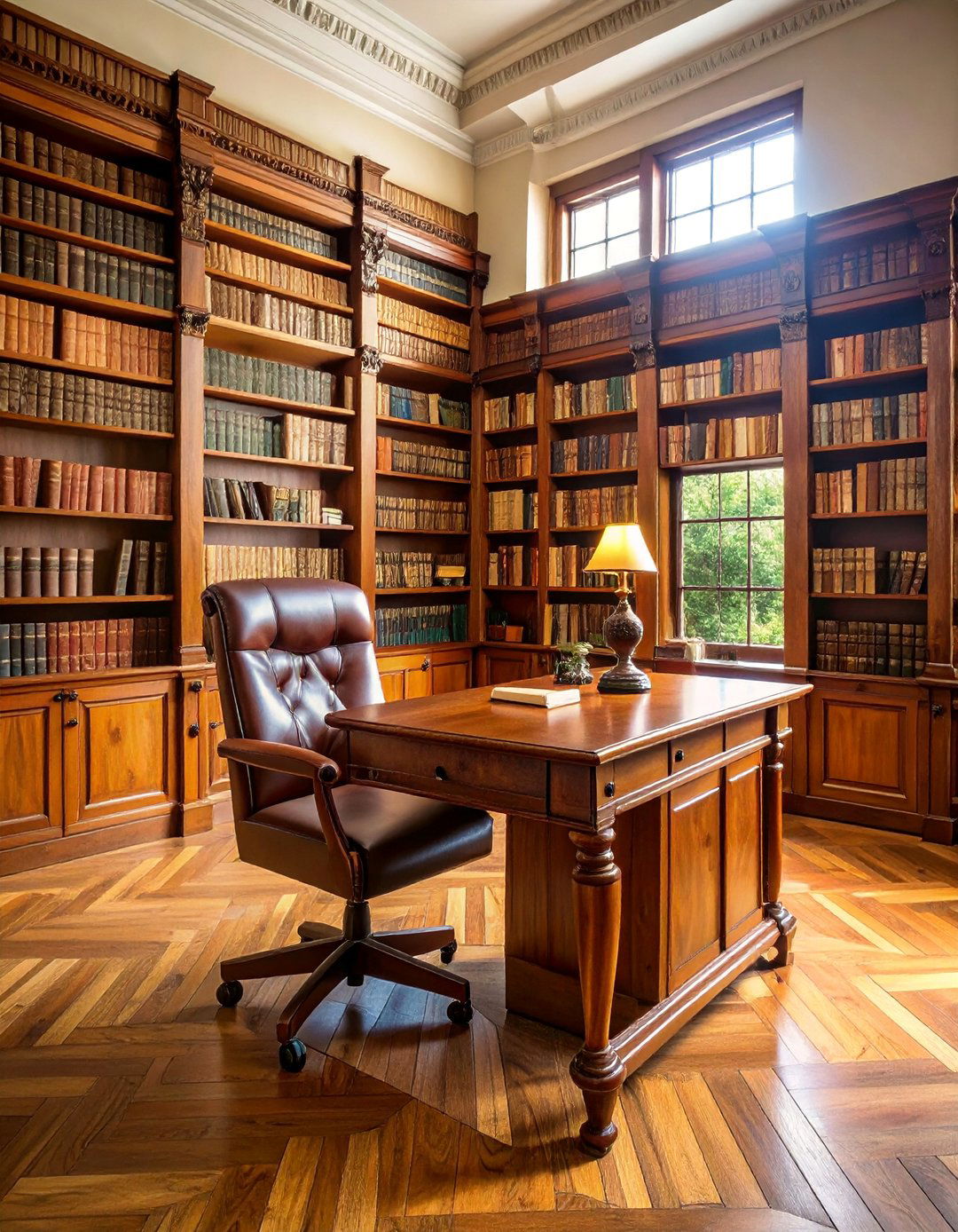 Vintage Academic Study with Traditional Elements - 25 Study Room Ideas