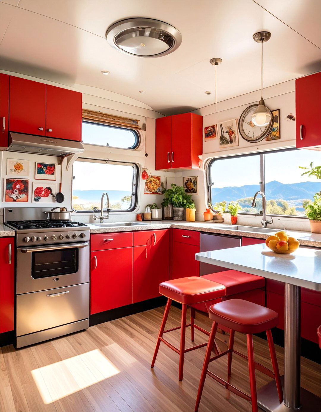 Vintage Airstream Trailer Kitchenette - 25 Kitchenette Ideas