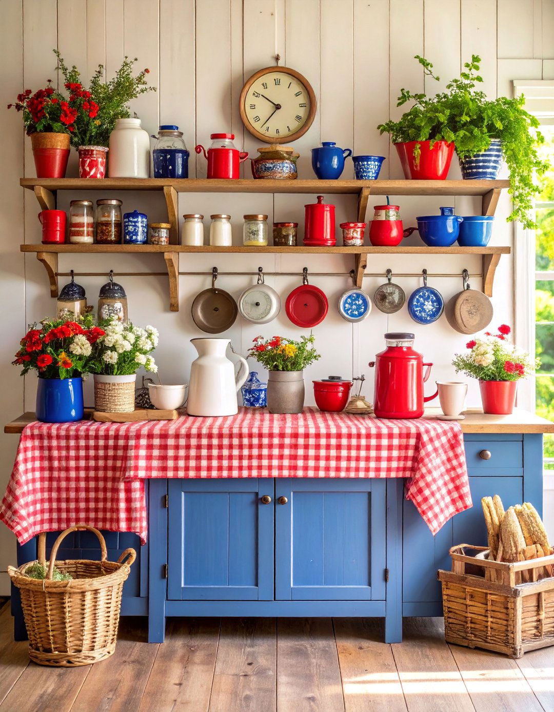 Vintage Americana Country Style - 25 Kitchen Counter Decor Ideas