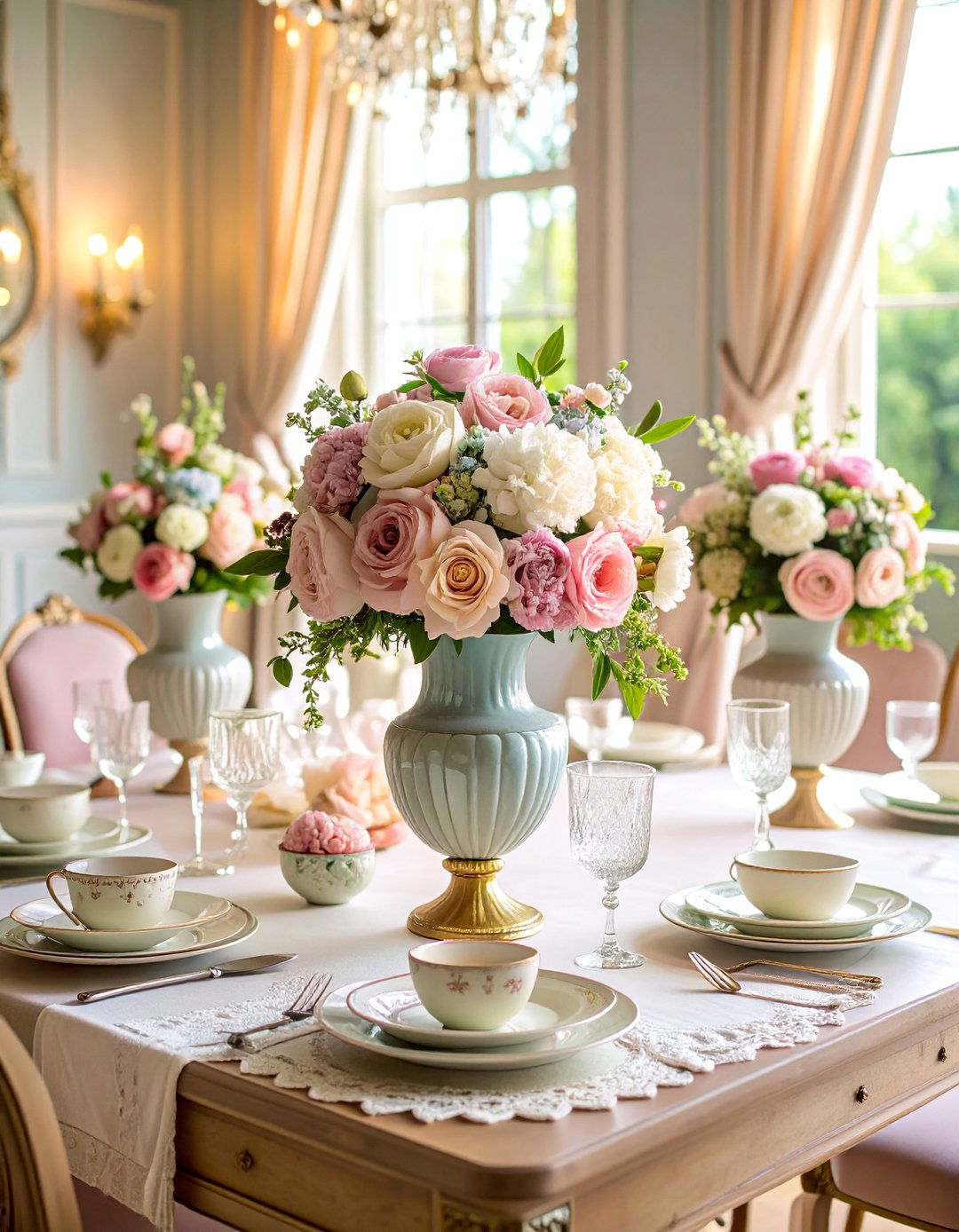 Vintage Antique Vase Centerpiece - 25 Flower Centerpiece Ideas