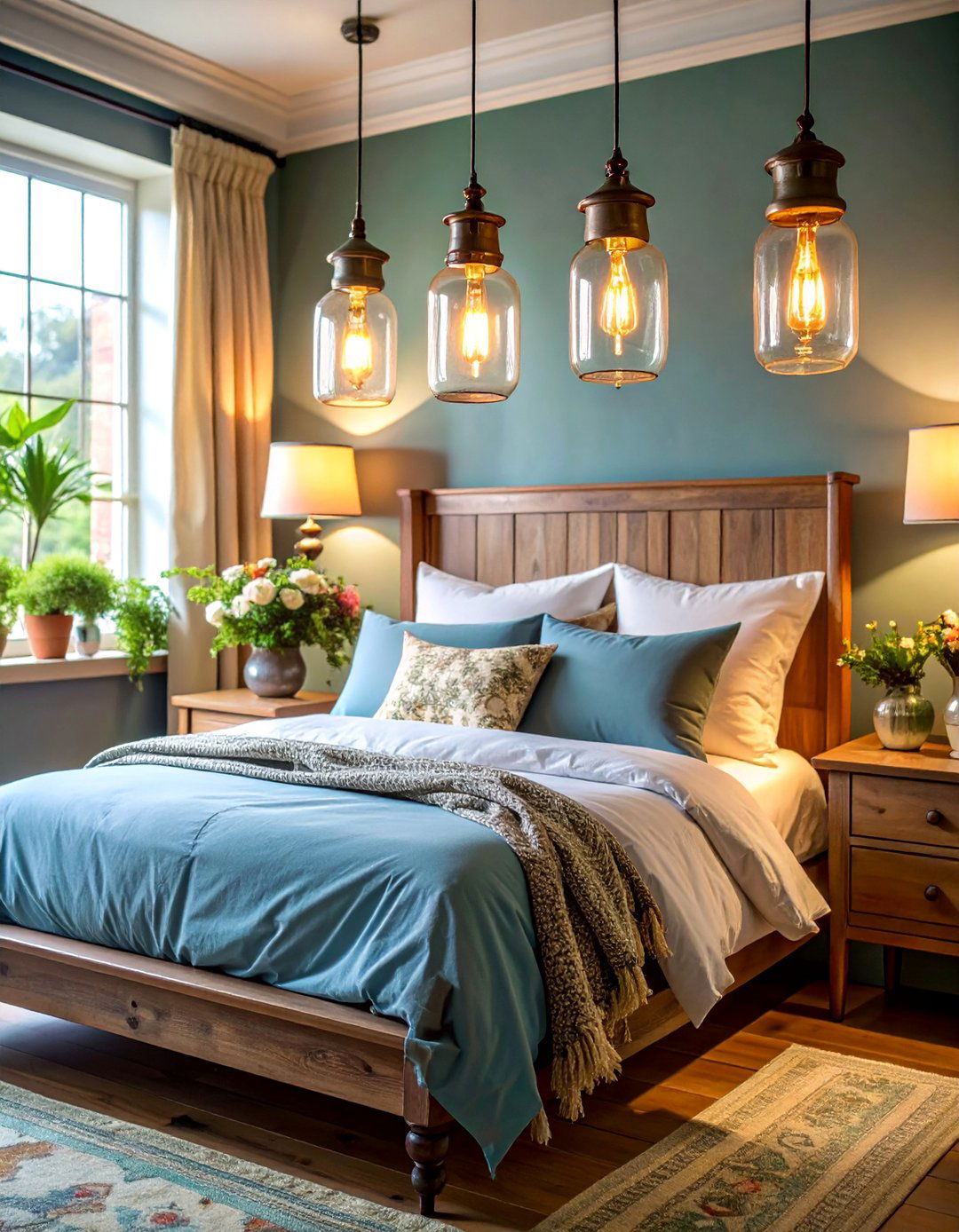 Vintage Apothecary Jar Sconces - 25 Bedroom Wall Sconce Ideas