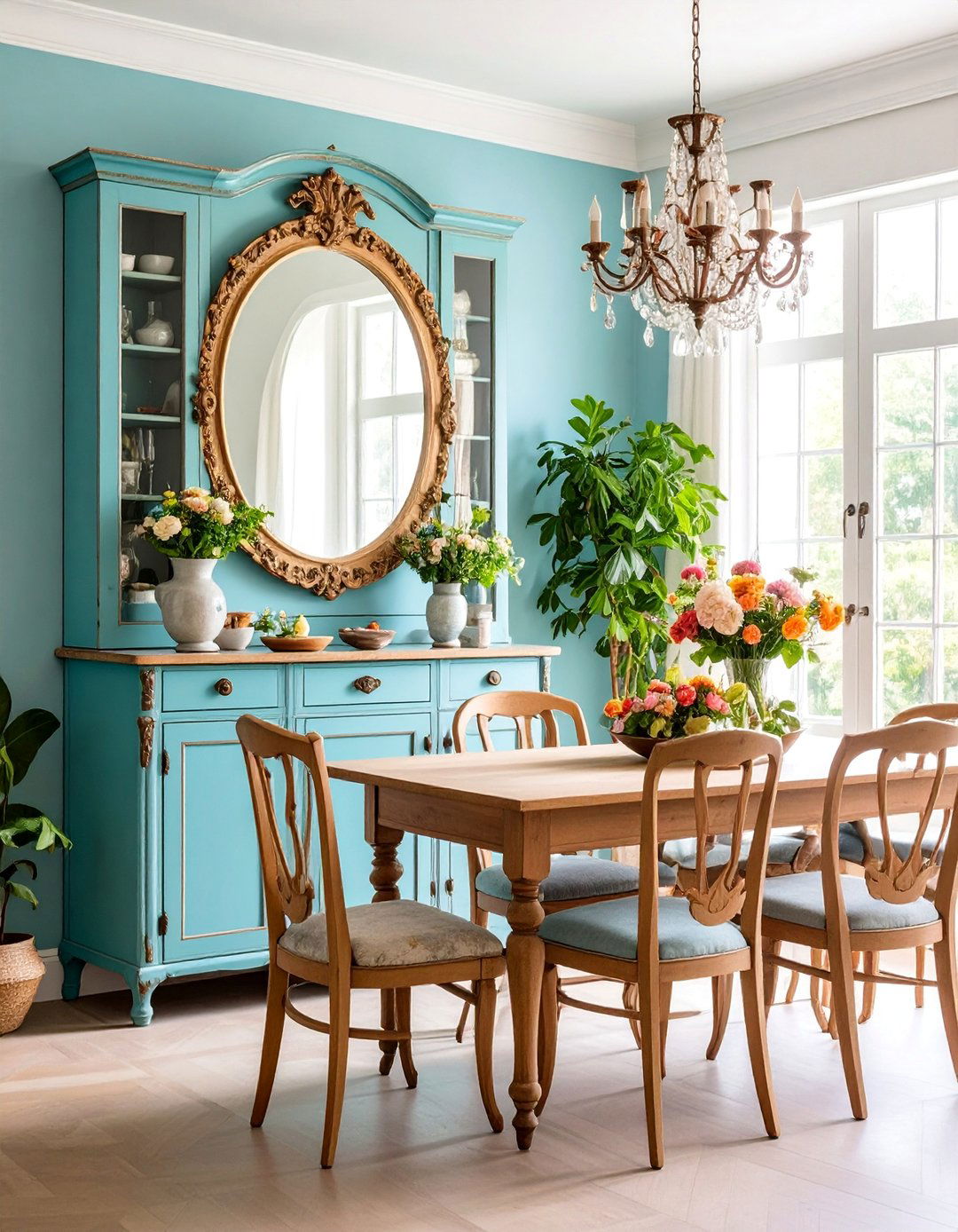 Vintage Apothecary Mirror with Medicine Cabinet Style - 25 Dining Room Mirror Ideas