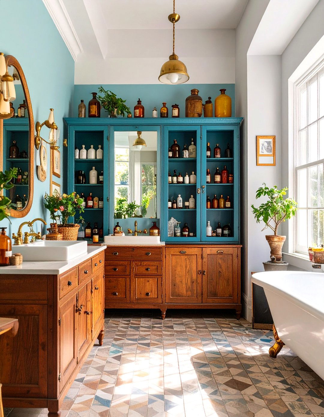 Vintage Apothecary Storage Solutions - 25 Quirky Bathroom Ideas