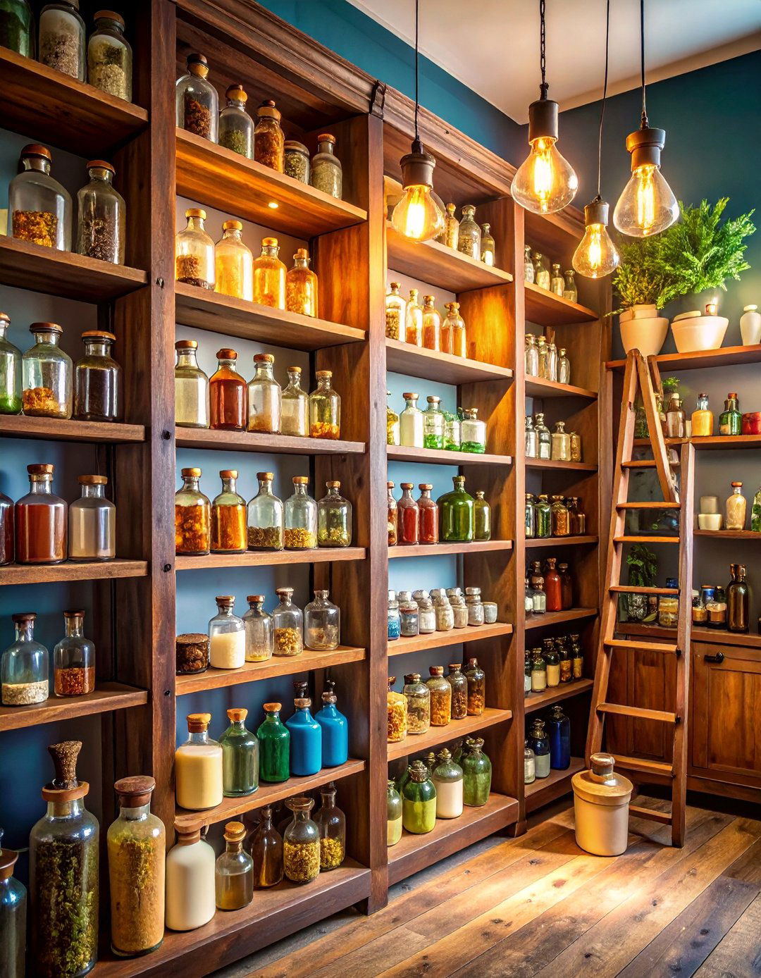 Vintage Apothecary Style Pantry - 25 Walk in Pantry Ideas